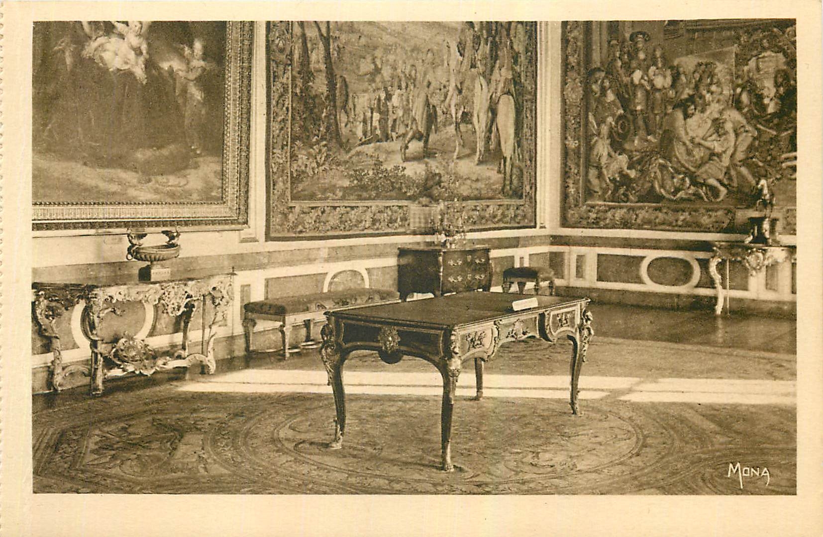 CPA Les Petits Tableaux de Versailles L'Antichambre ou Salle du Grand Couvert de la Reine La Table s