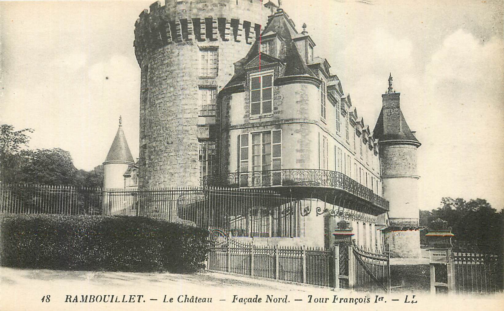 CPA Rambouillet Le Chateau Facade Nord Tour Francois I 