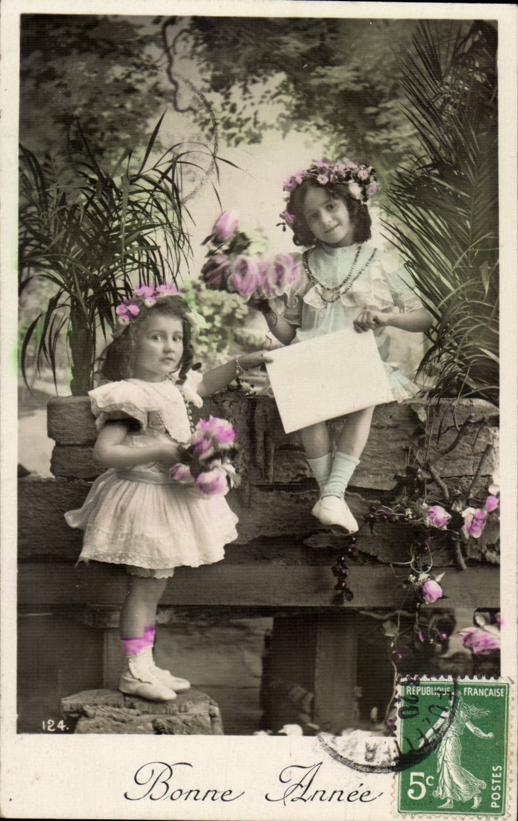 Fantasy CPA Children girls Happy New Year Wishes