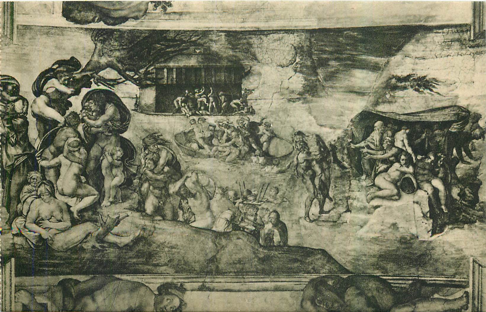 CPA Citta del Vaticano Cappelle Sistina Michelangelo Le Deluge Universal