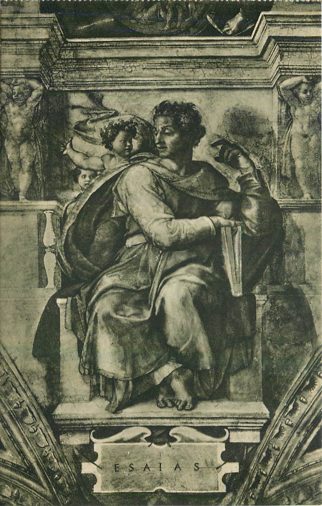 CPA Citta del Vaticano Cappelle Sistina Michelangelo Le Prophete Isaie