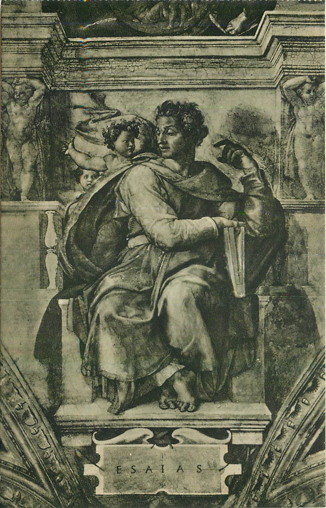 CPA Citta del Vaticano Cappelle Sistina Michelangelo Le Prophete Isaie