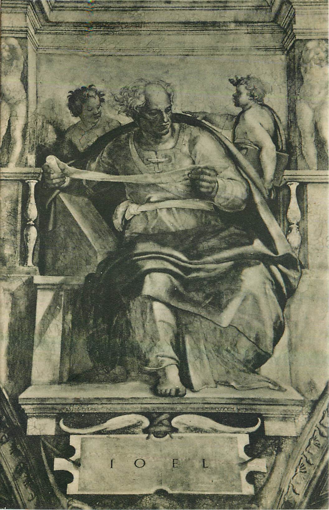 CPA Citta del Vaticano Cappelle Sistina Michelangelo Le Prophete Joel
