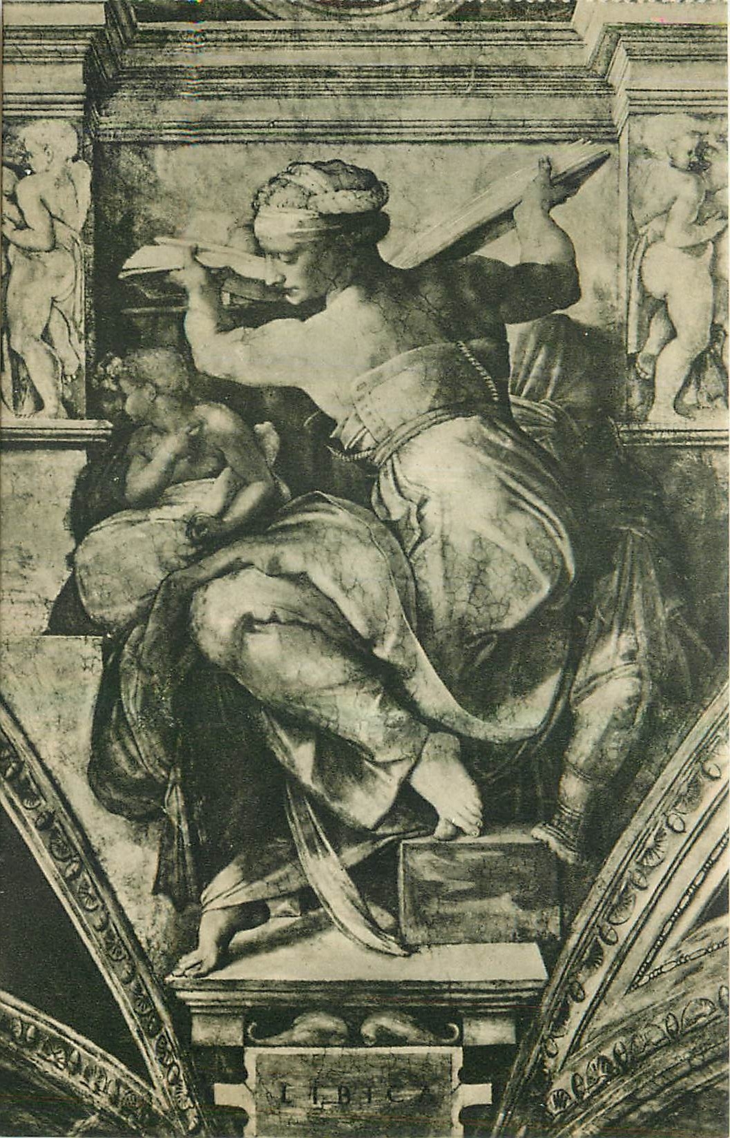 CPA Citta del Vaticano Cappelle Sistina Michelangelo La Sibylle Libyque