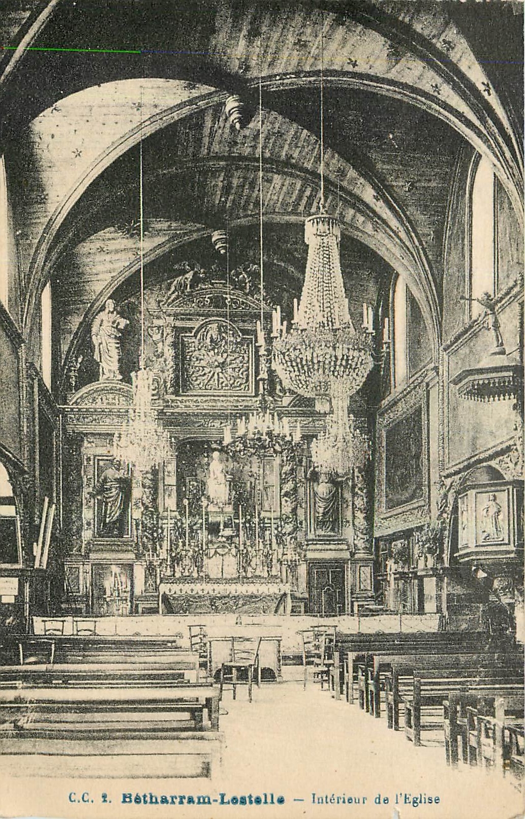 CPA Betharram Lestelle Interieur de l'Eglise 