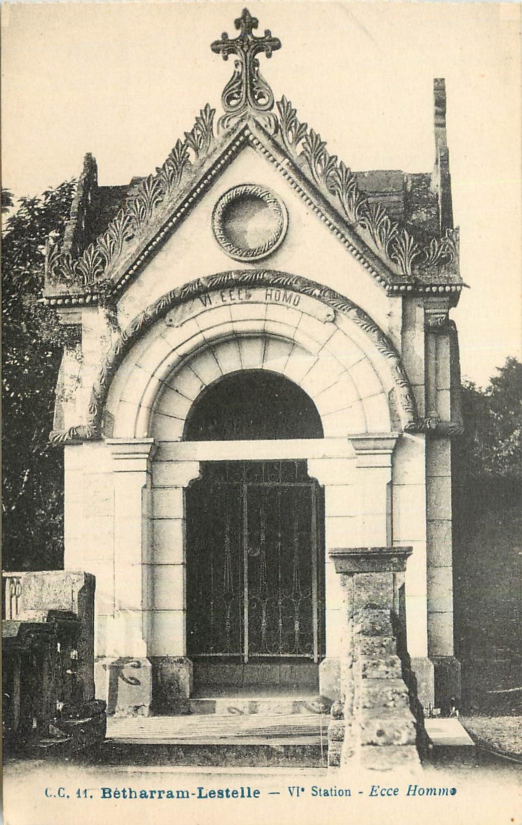 CPA Betharram Lestelle VI Station Ecce Homme 