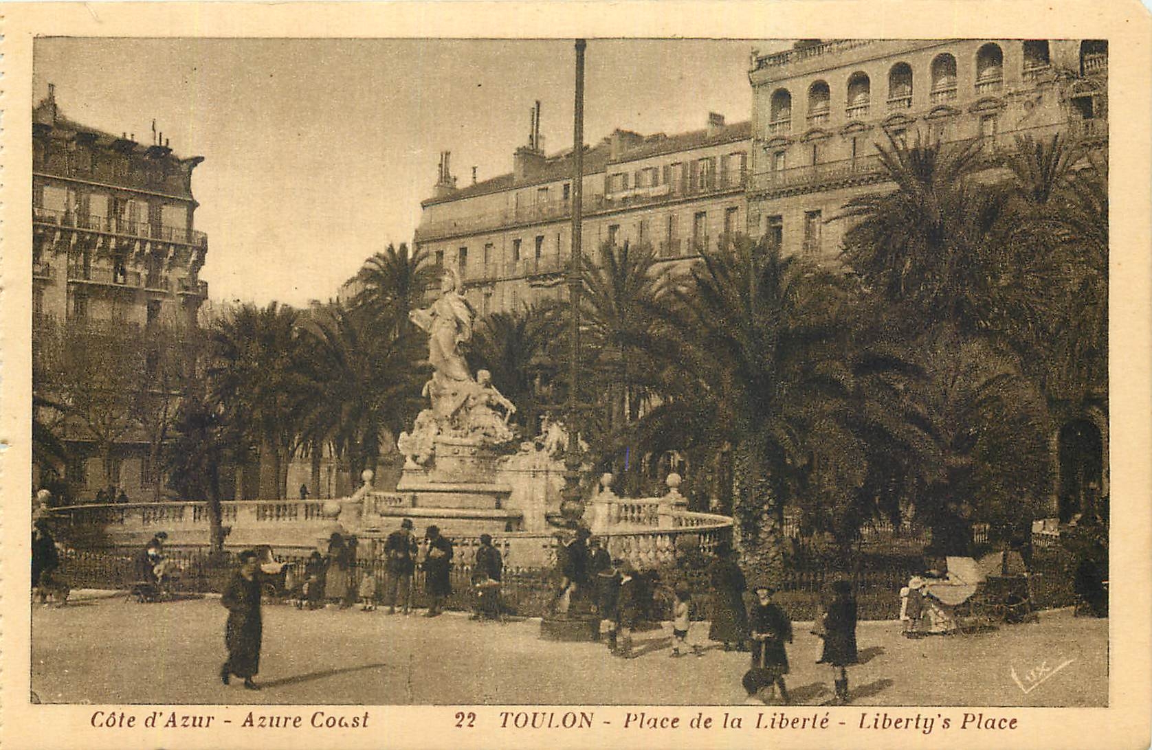 CPA Cote d'Azur Toulon Place de la Liberte 
