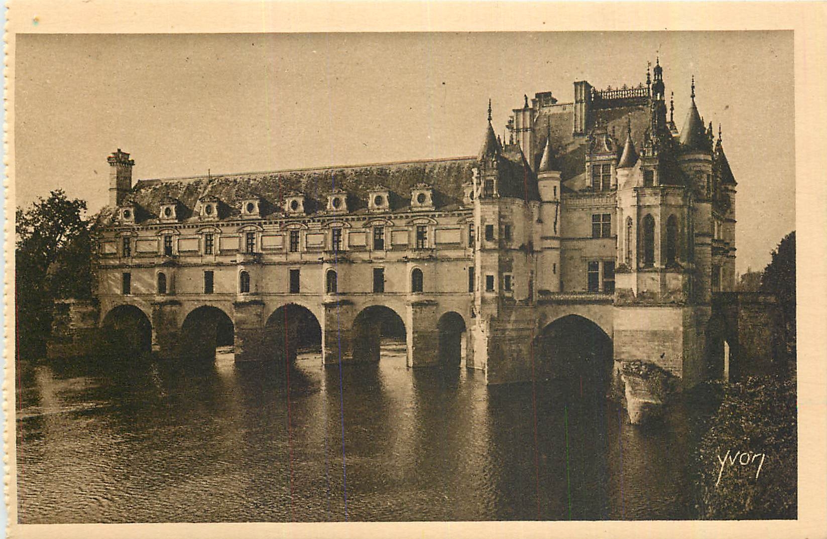 CPA La Douce France Chateaux de la Loire Chateau de Chenonceaux Facade Nord est 