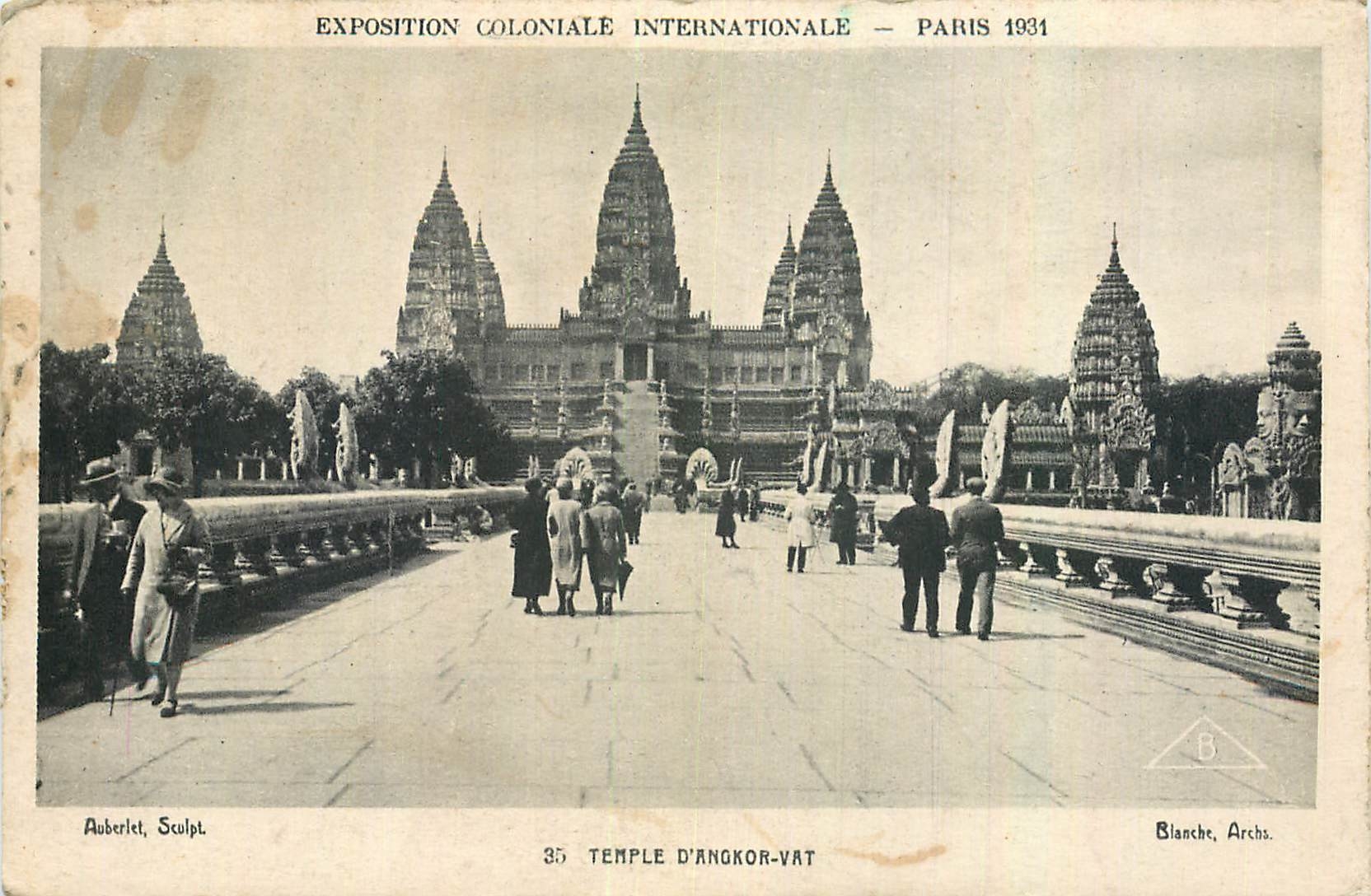 CPA Exposition Coloniale Internationale Paris Temple d'Angkor Vat 