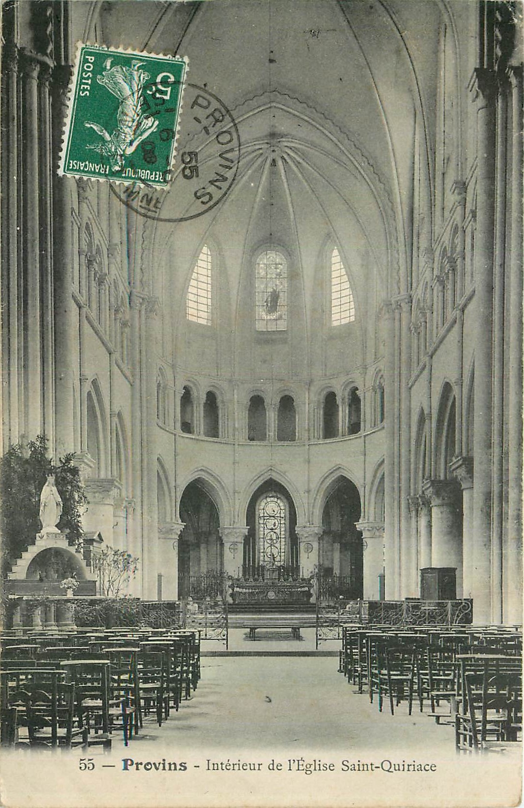 CPA Provins Interieur de l'Eglise Saint Quriace 