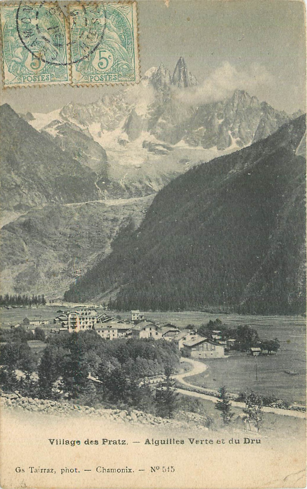 CPA Village des Pratz Aiguilles Verte et du Dru
