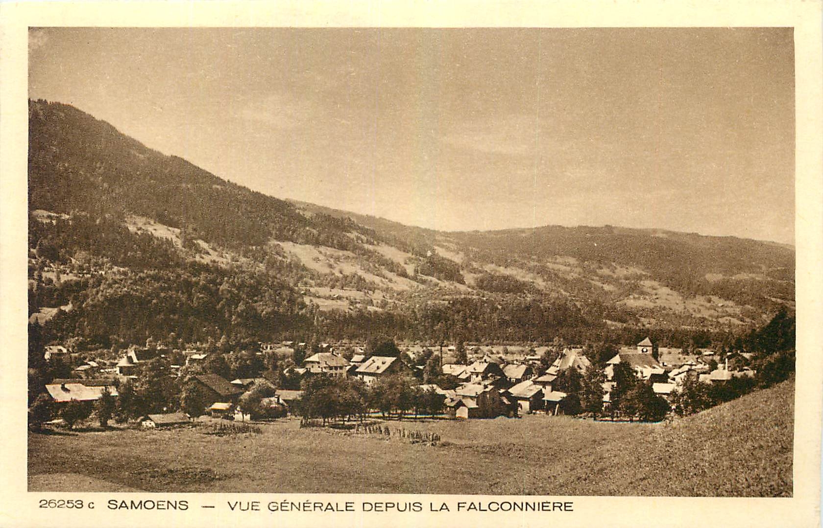 CPA Samoens Vue generale depuis la Fauconniere 
