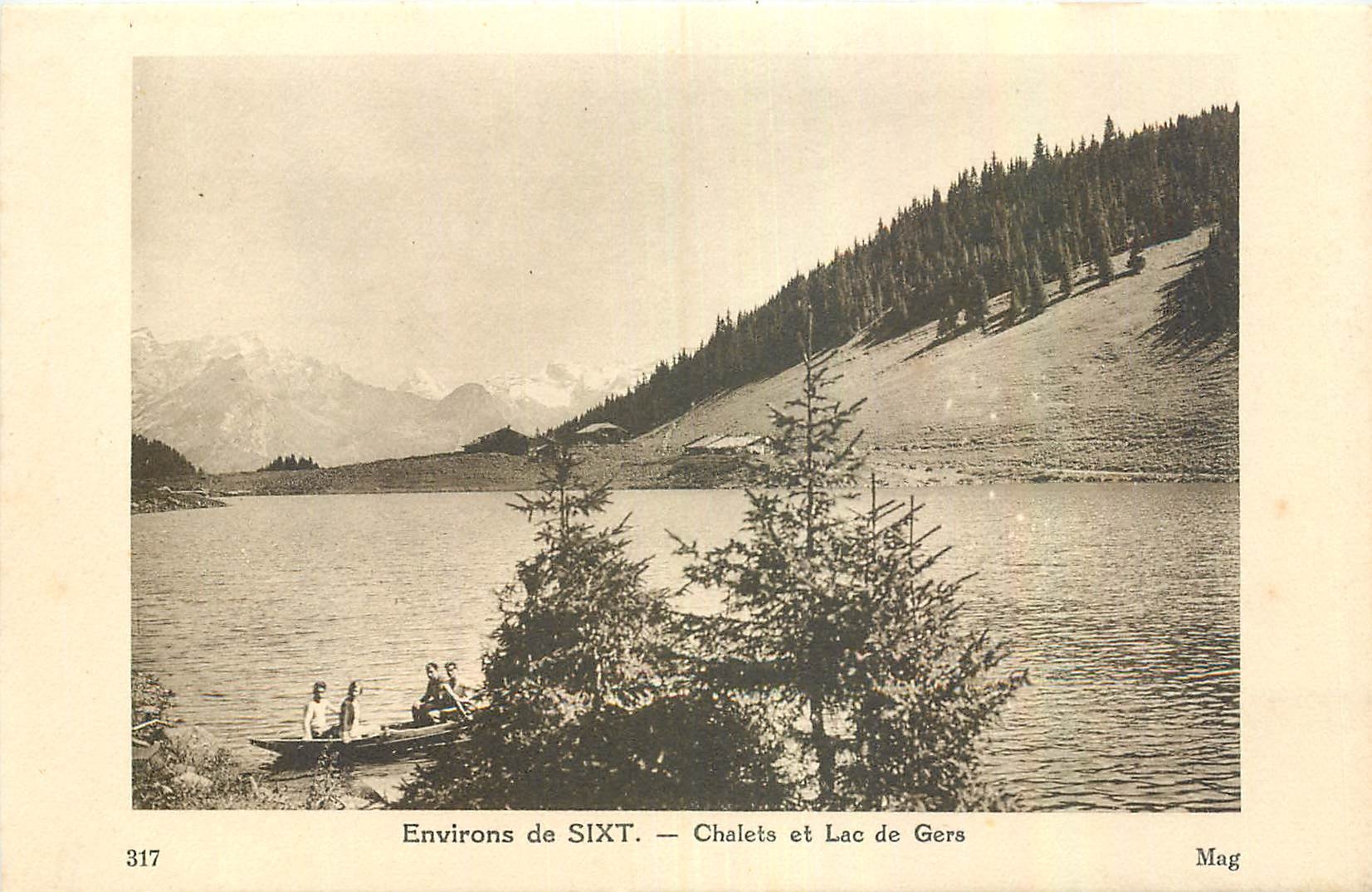 CPA Environs de Sixt Chalets et Lac de Gers 