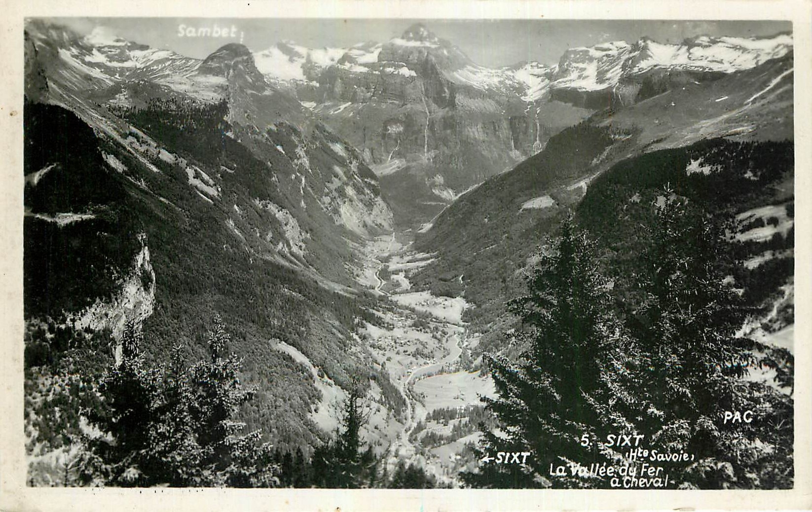 CPA Sixt Hte Savoie La Vallee du Fer a Cheval 