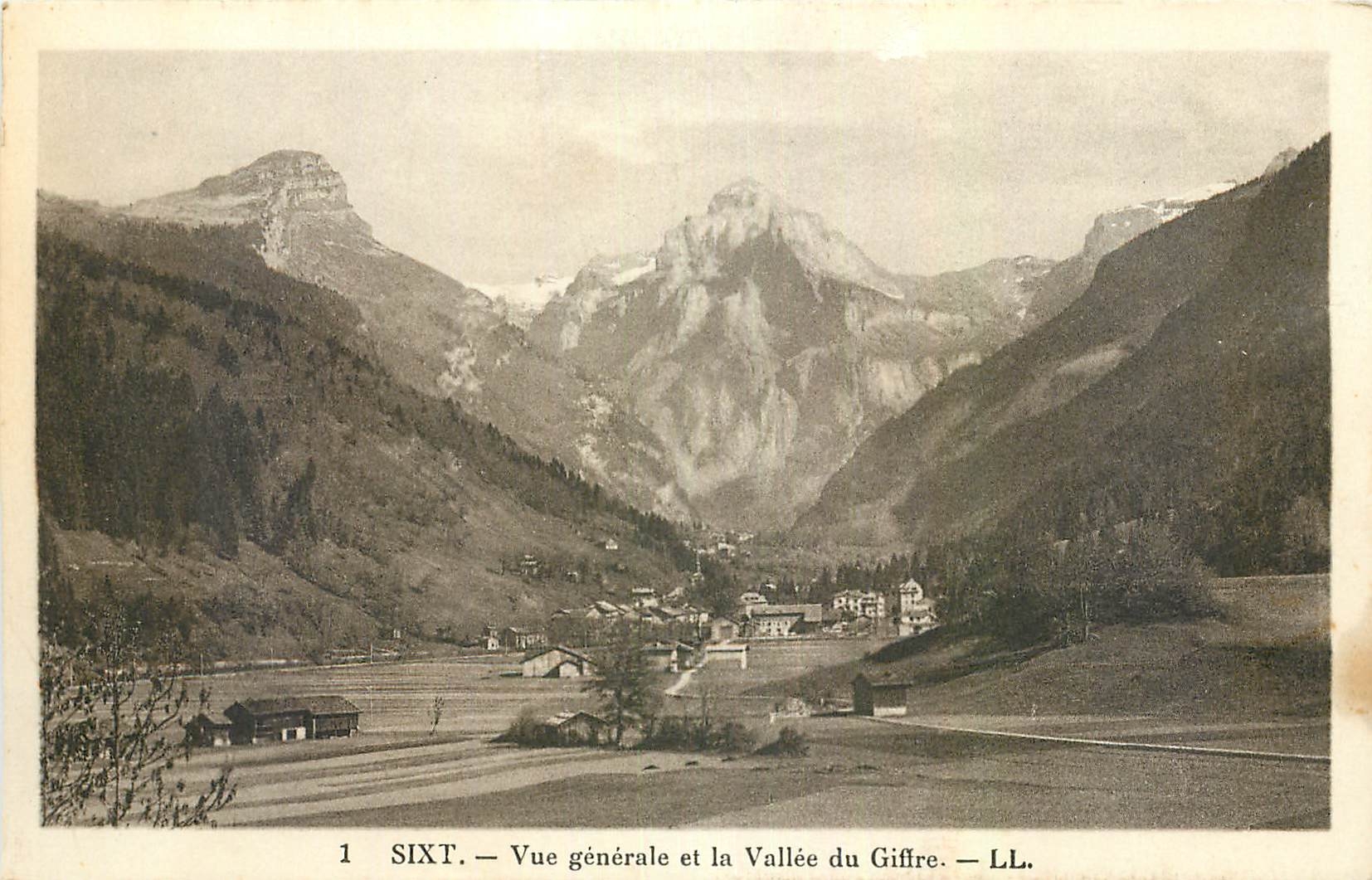 CPA Sixt Vue generale et la Vallee du Gifire