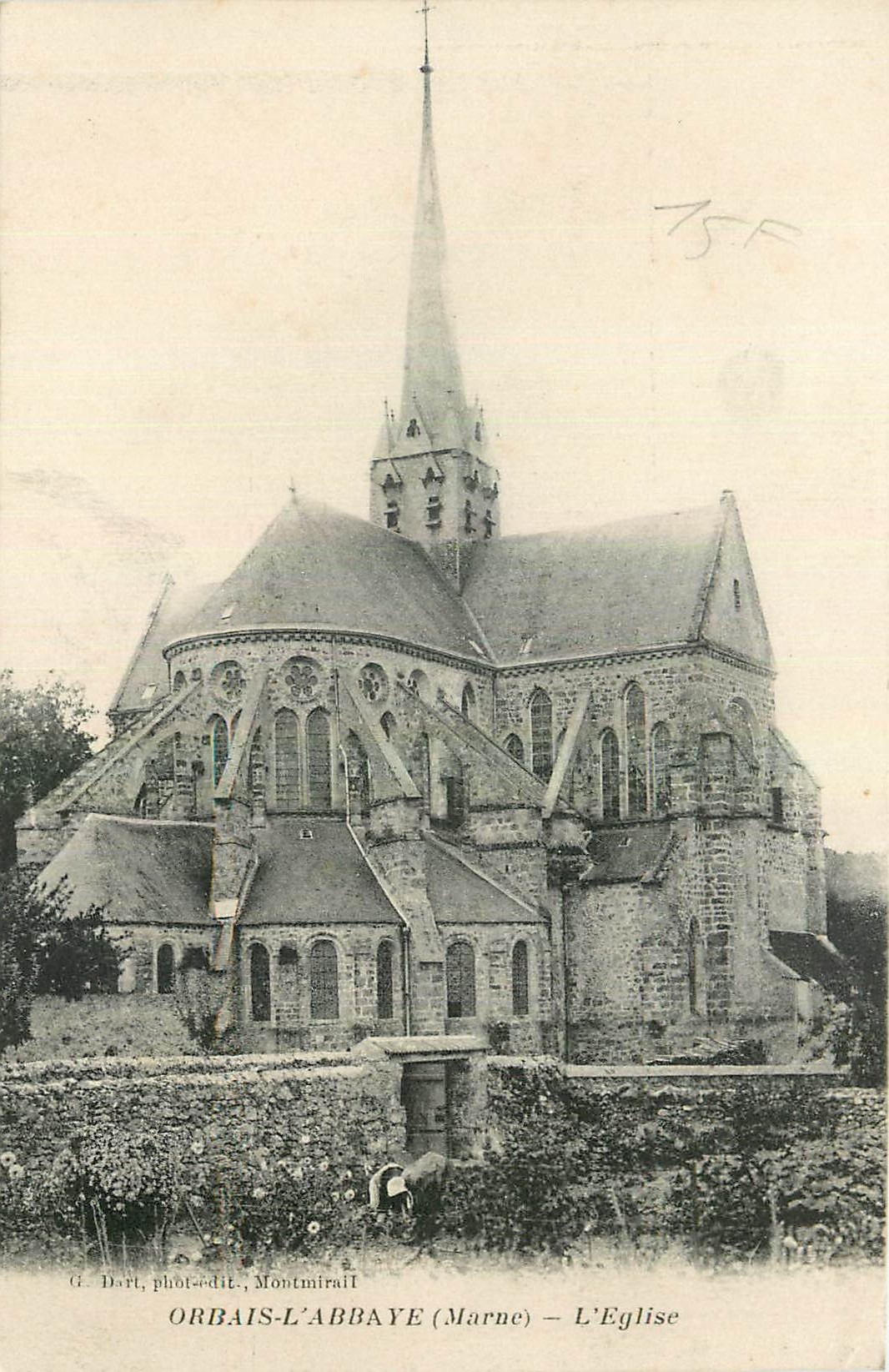 CPA Orbais l'Abbaye Marne l'Eglise
