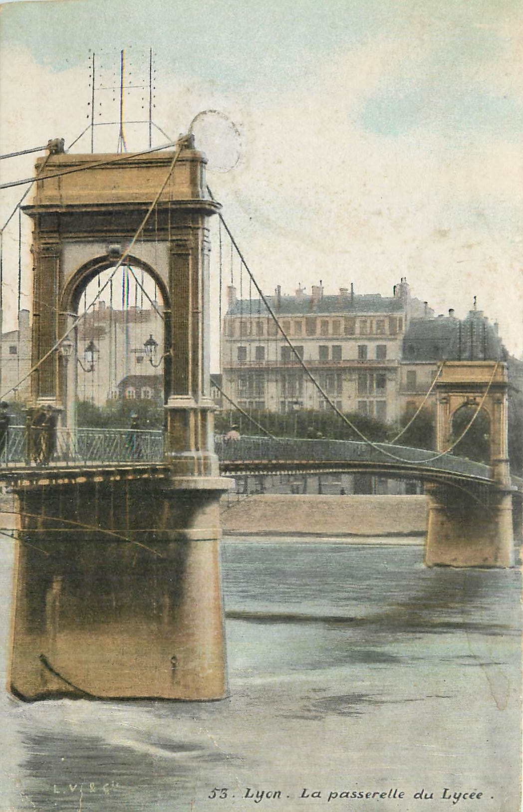 CPA Lyon La passerelle du Lycee 