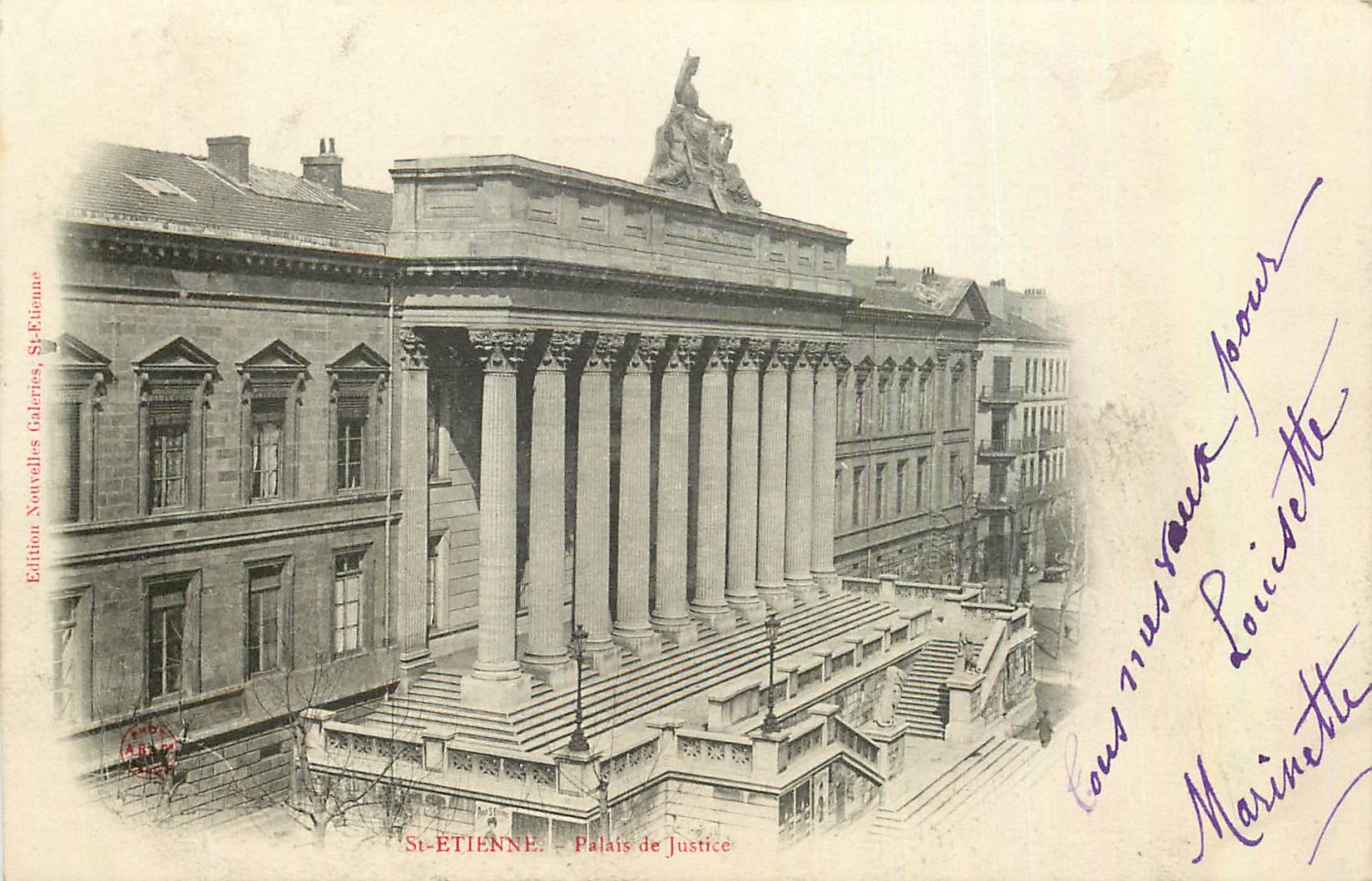 CPA St Etienne Place de Justice 