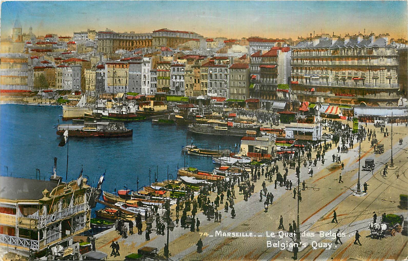 CPA Marseille Le Quai des Belges 
