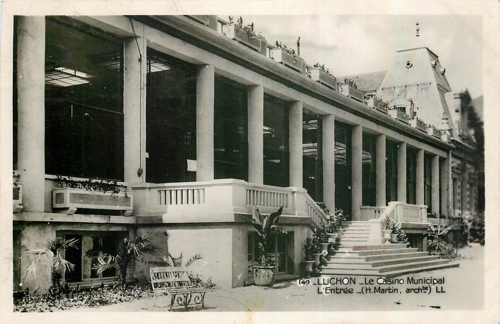 CPA Luchon Le Casino Municipal L'entree