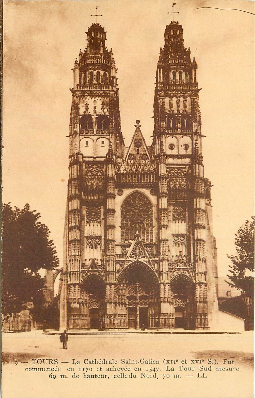 CPA Tours La Ctahedrale Saint Gatien 
