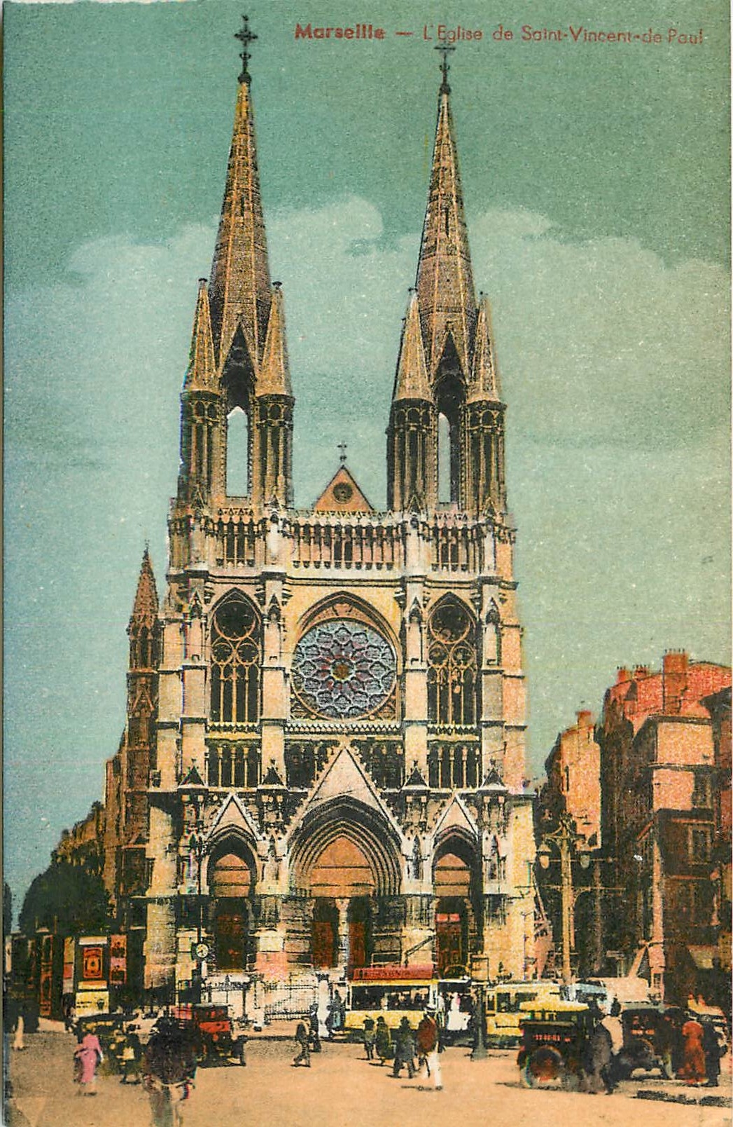 CPA Marseille l'Eglise de Saint Vincent 