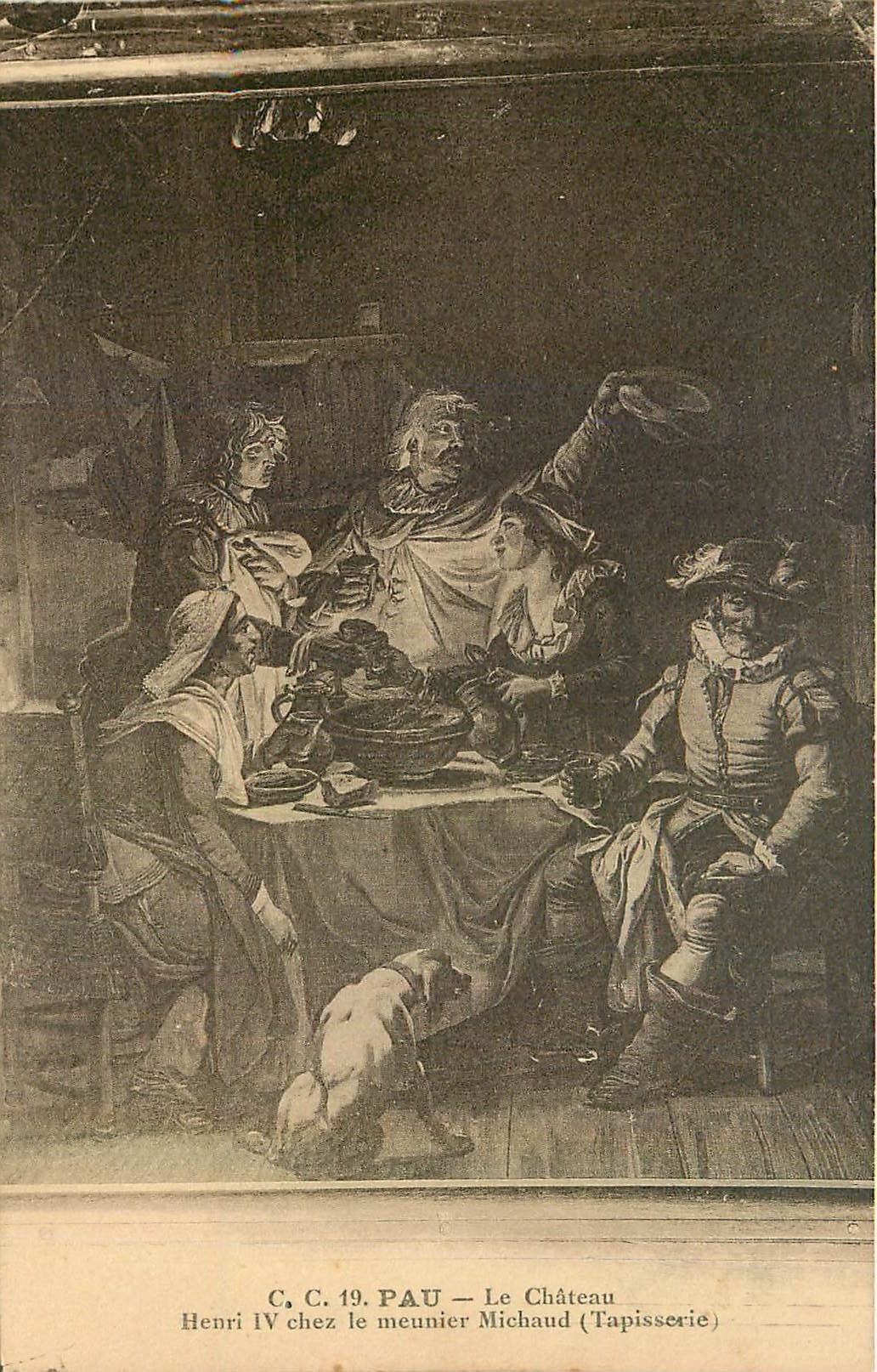CPA Pau Le Chateau Henri IV chez le meinier Michaud 