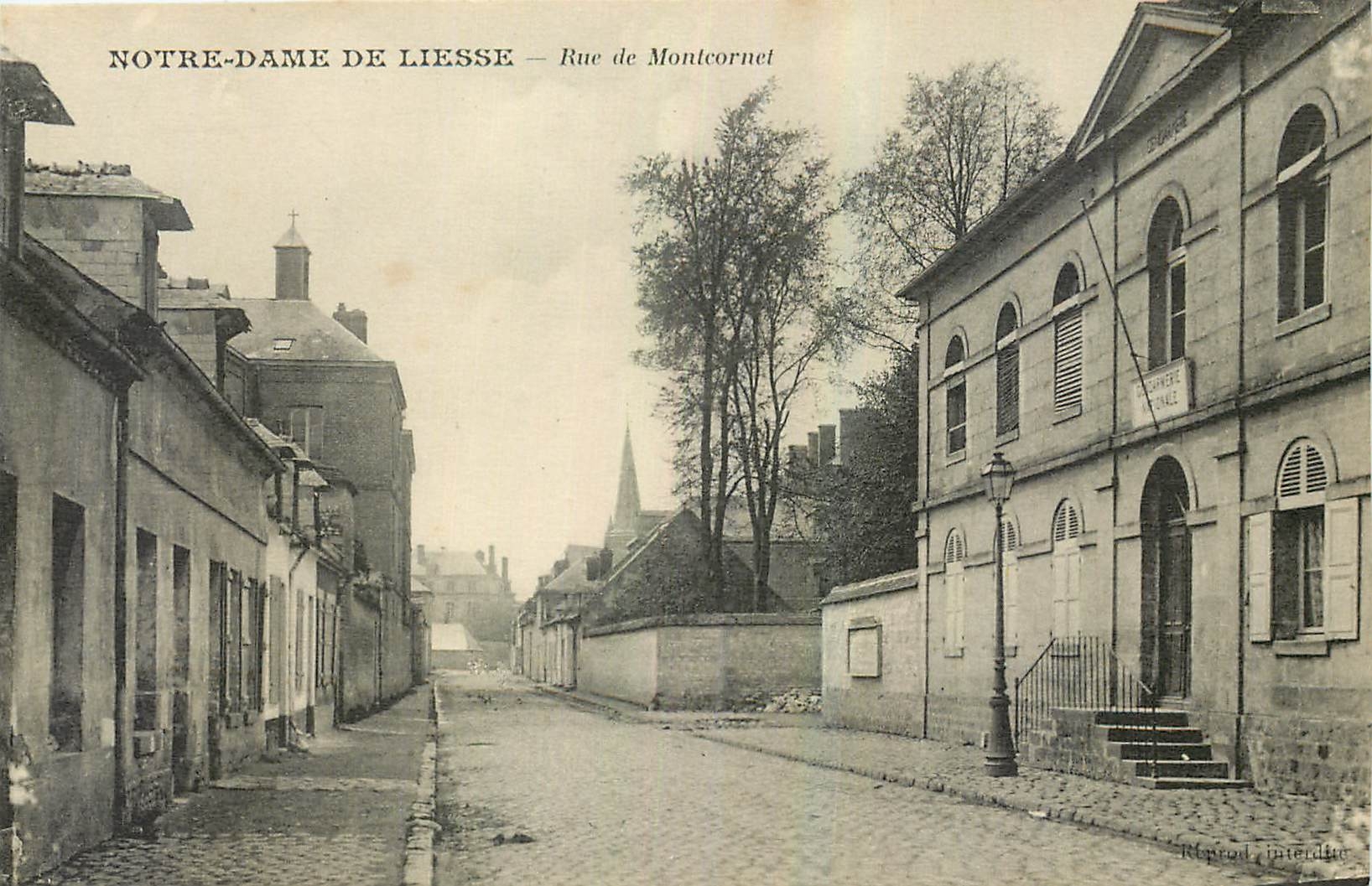 CPA Notre Dame de Liesse rue de Montcornet