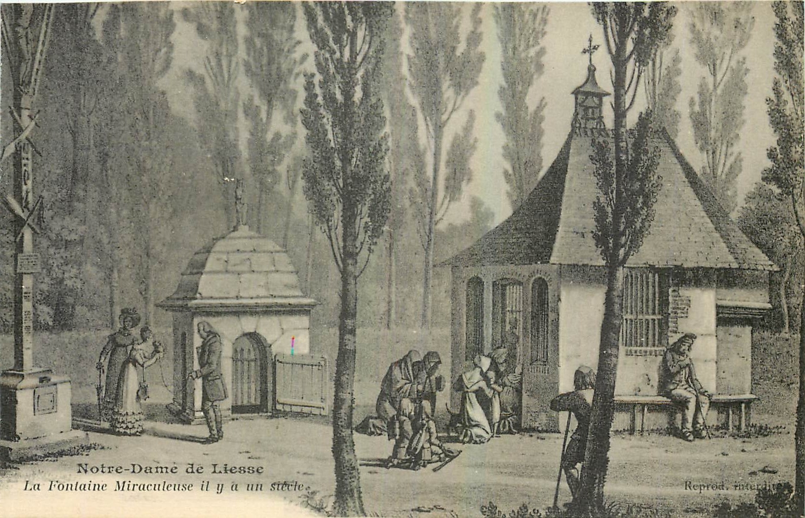 CPA Notre Dame de Liesse La Fontaine Miraculeise 