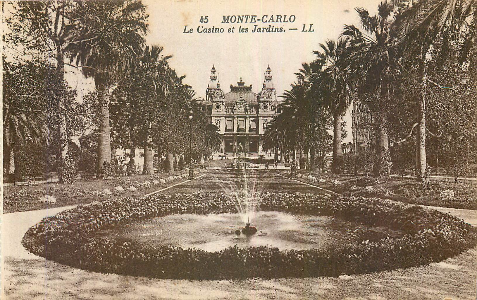 CPA Monte Carlo Le Casino et les Jardins 