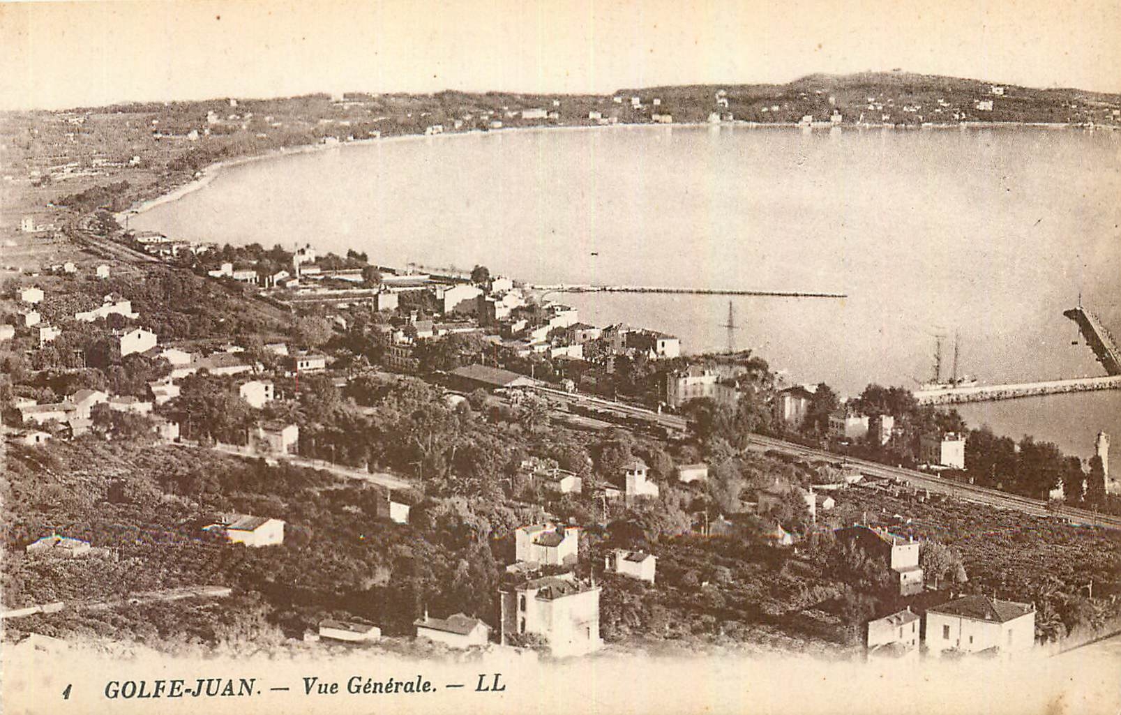 CPA Golfe Juan Vue generale 