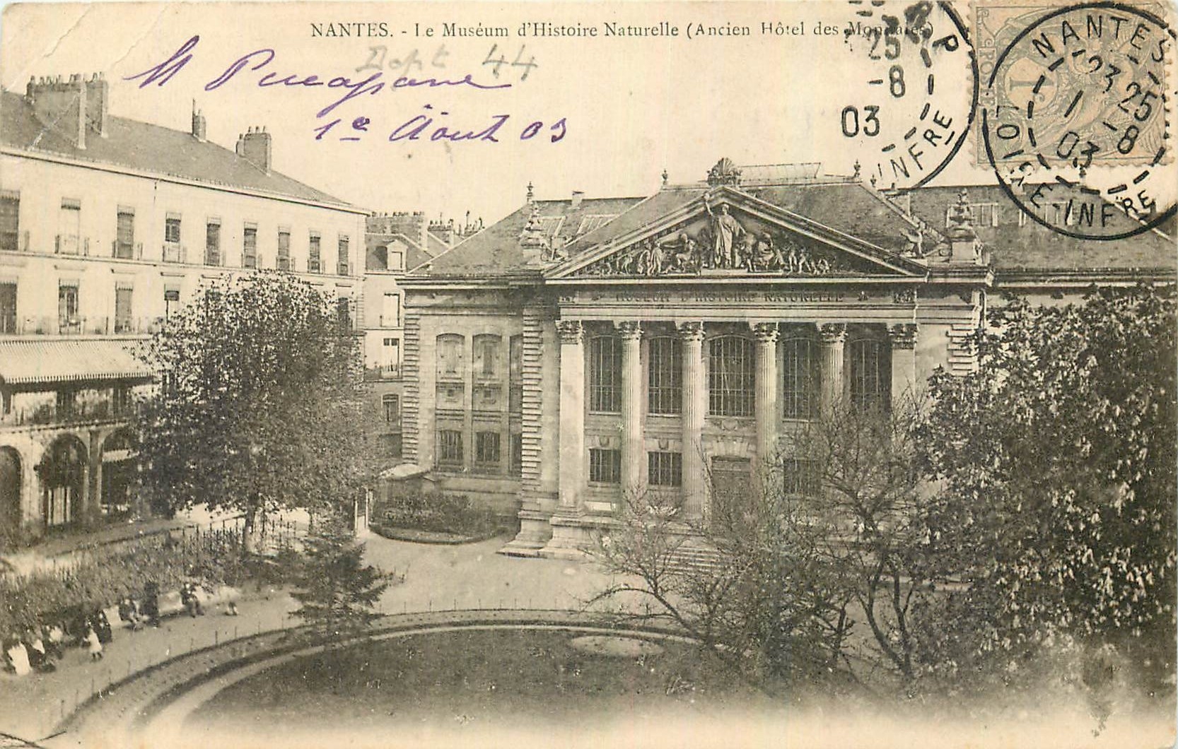 CPA Nantes Le Museum d'Histoire Naturelle Ancien Hotel des Monnaies