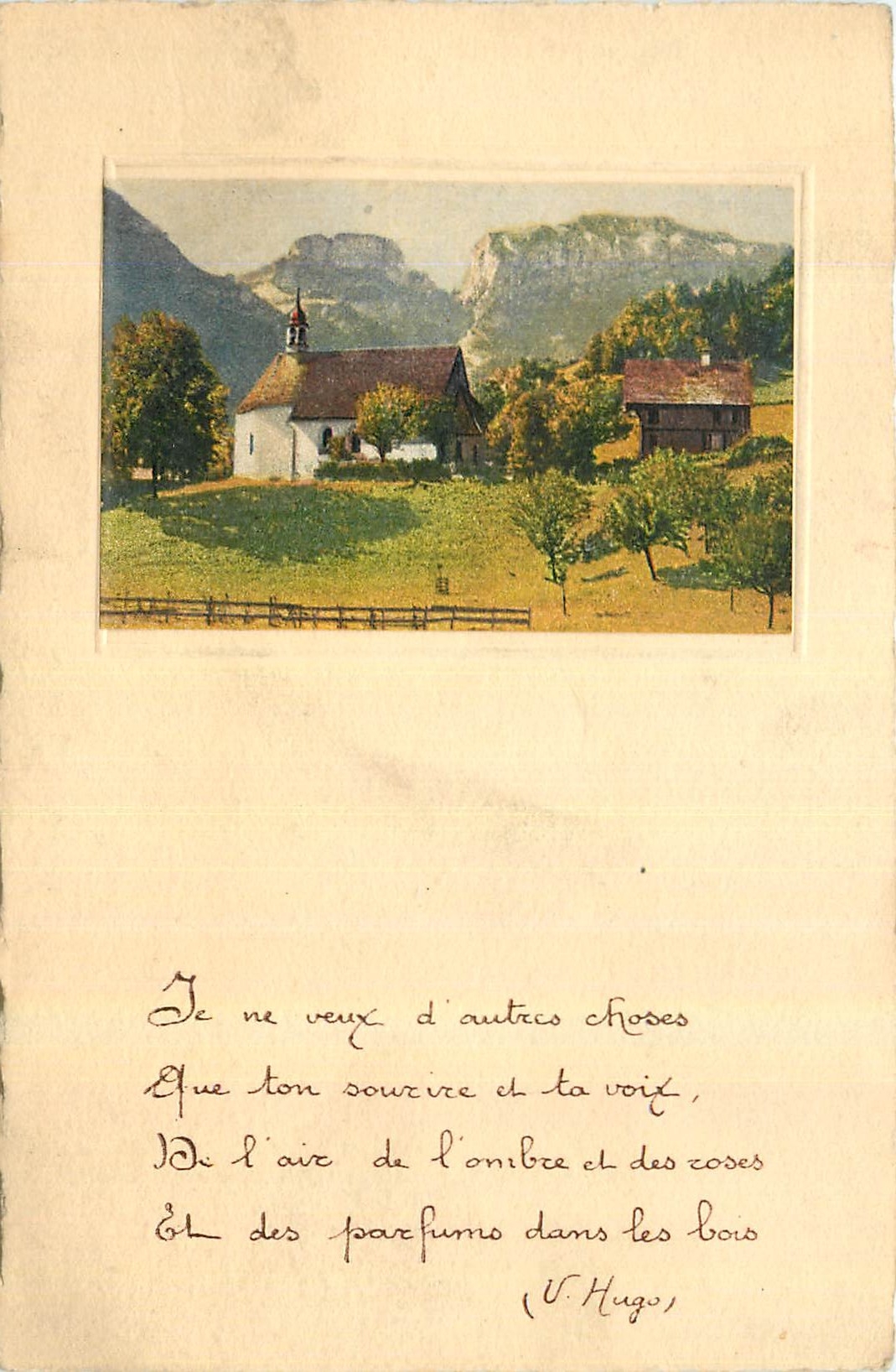 CPA Hameau montagnes