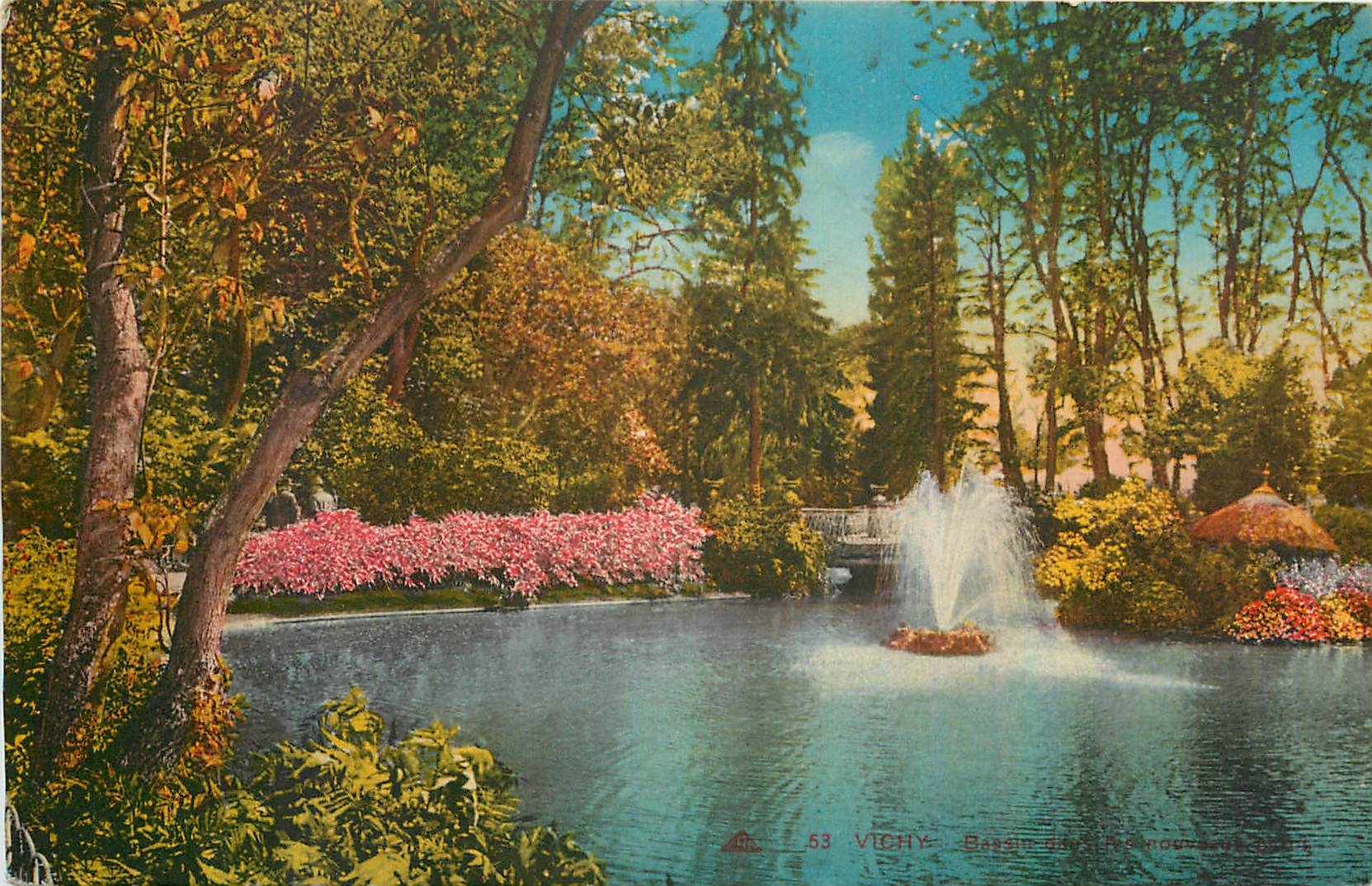 CPA Vichy Bassin des nouveax parcs