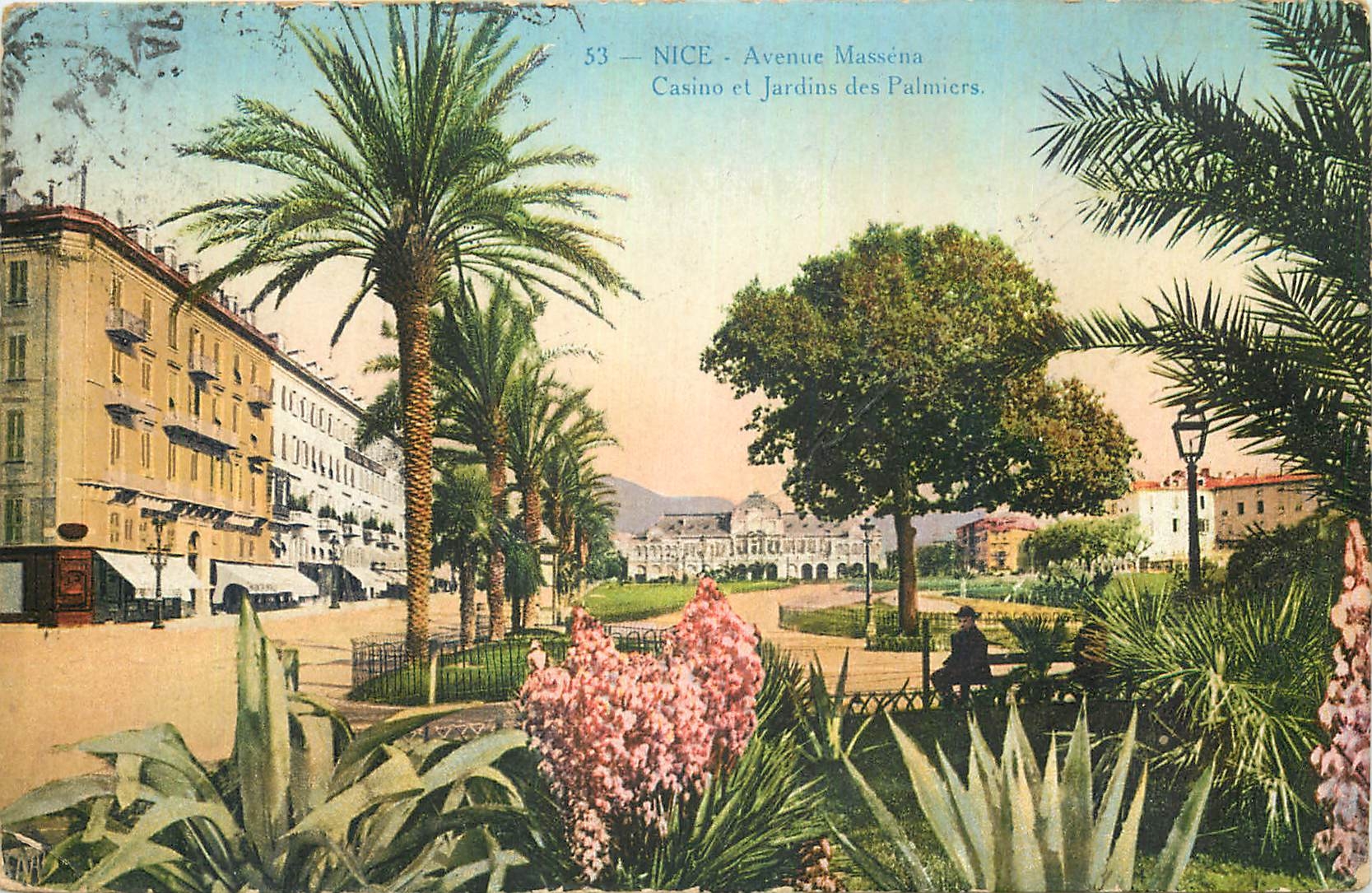 CPA Nice Casino et Jardins des Palmiers 