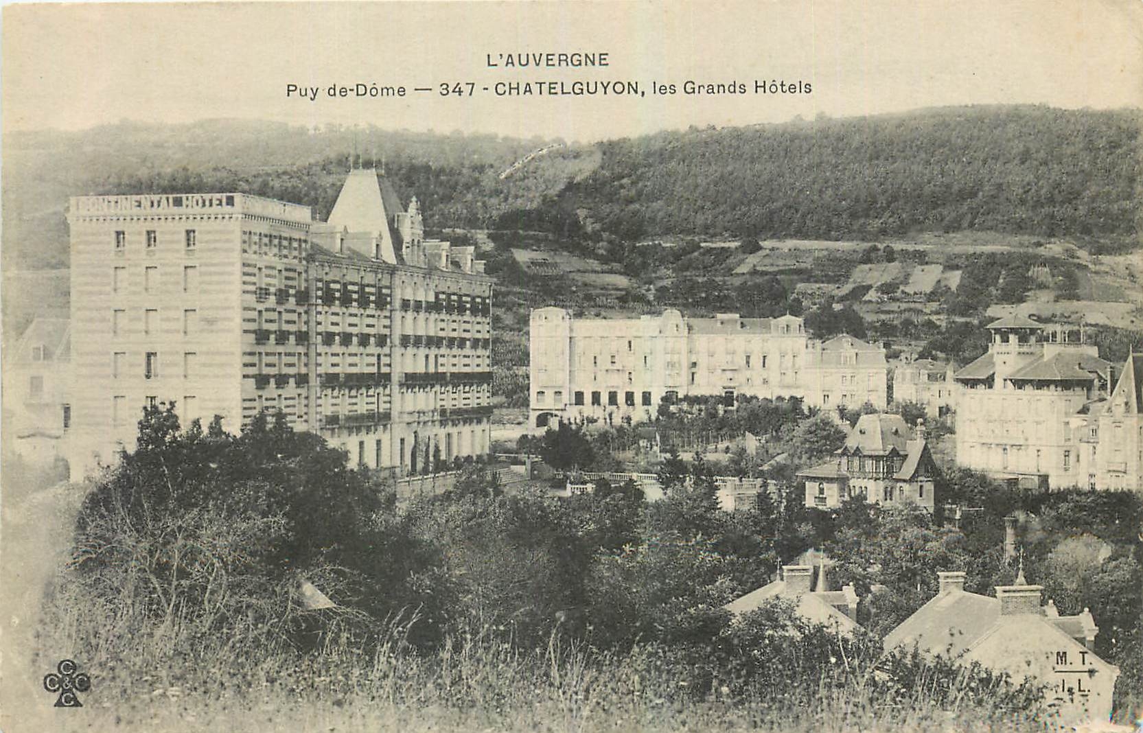 CPA l'Auvergne Puy de Dome Chatelgyon Les Grands Hotels 