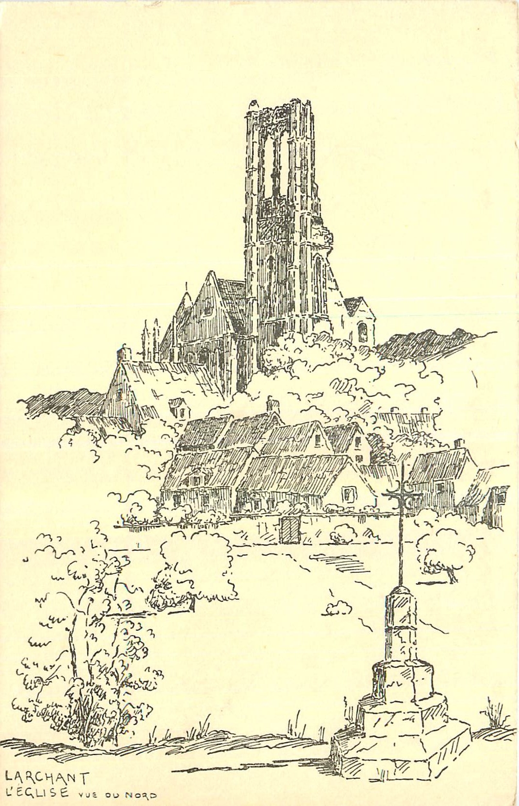 CPA Larchant l'Eglise 