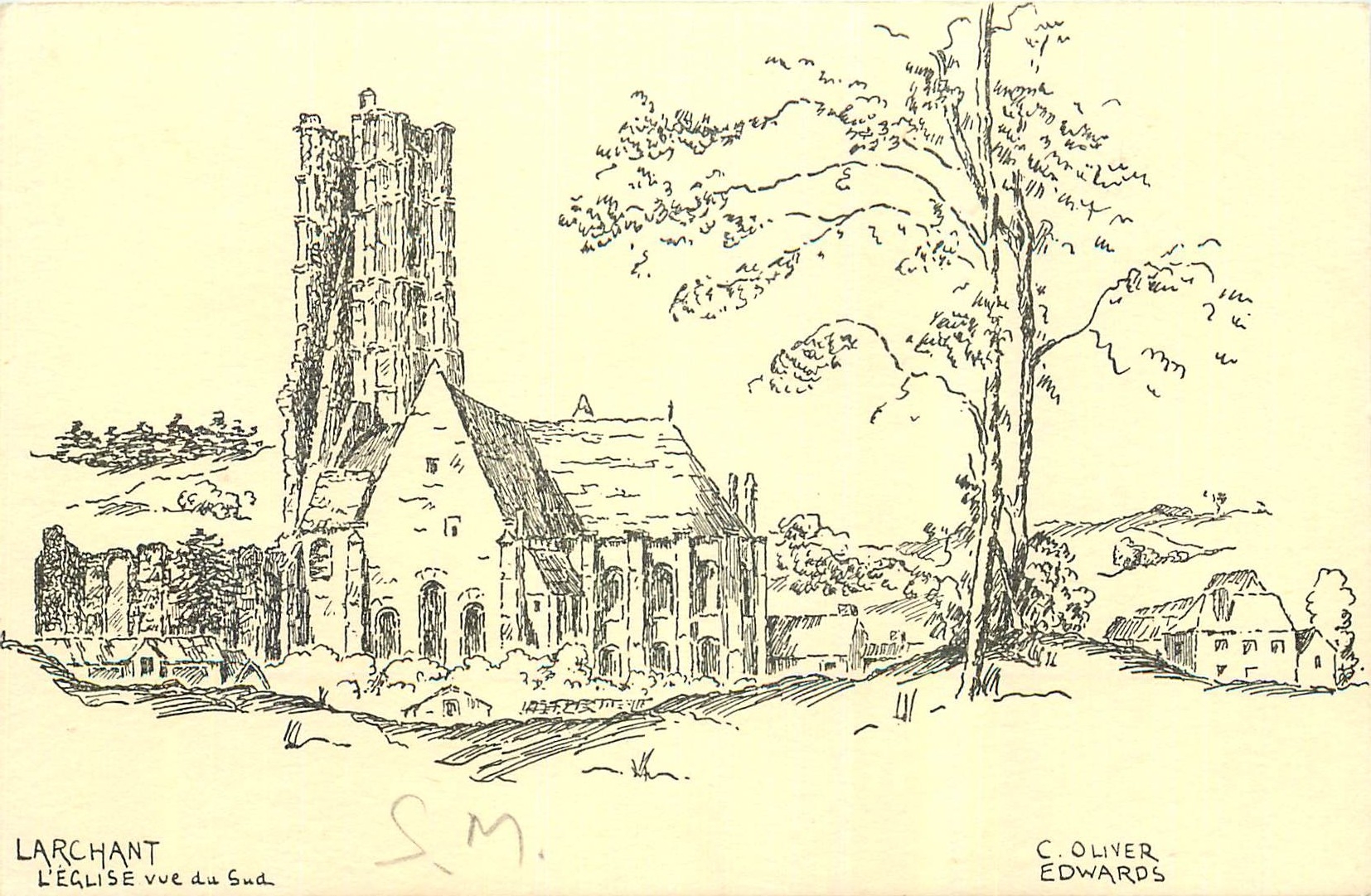 CPA Larchant l'Eglise vue du Sud 