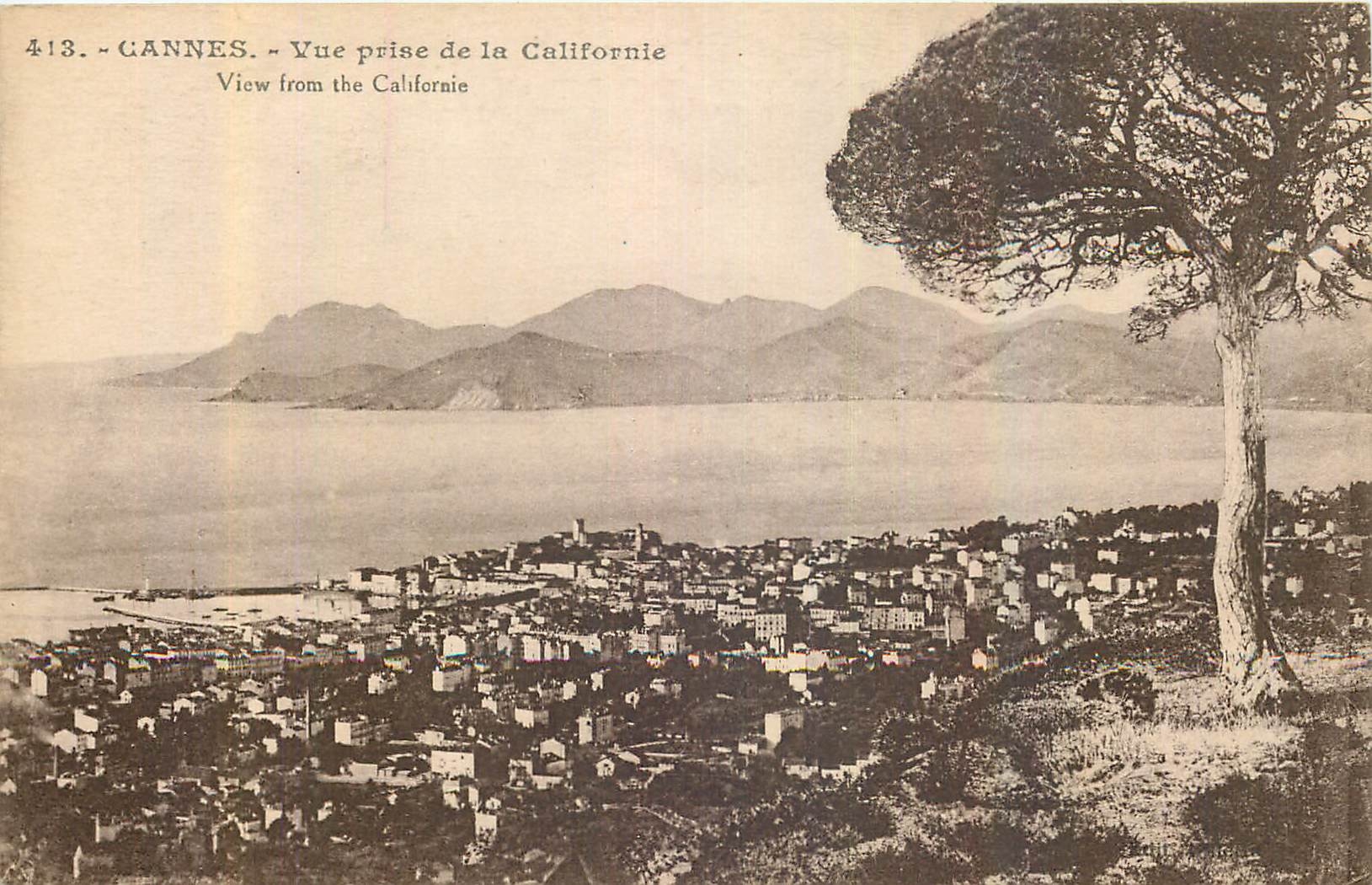 CPA Cannes Vue prise de la Californie 
