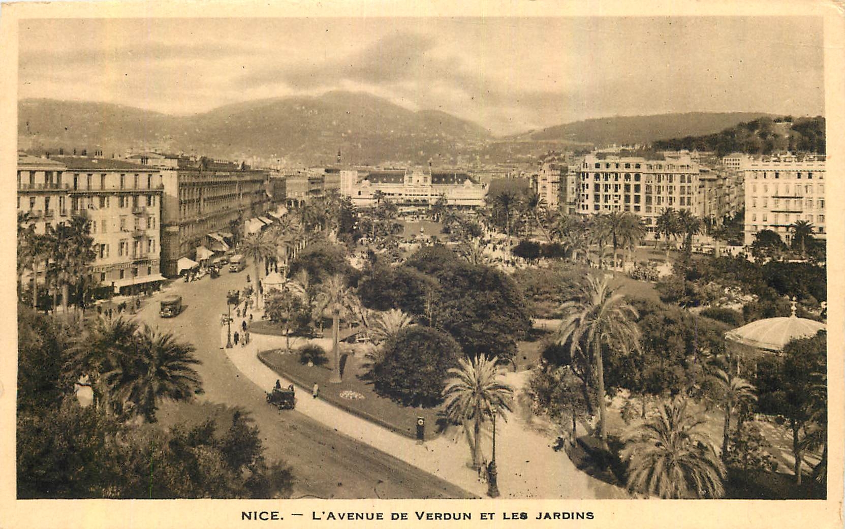 CPA Nice l'Avenue de Verdun et les Jardins 