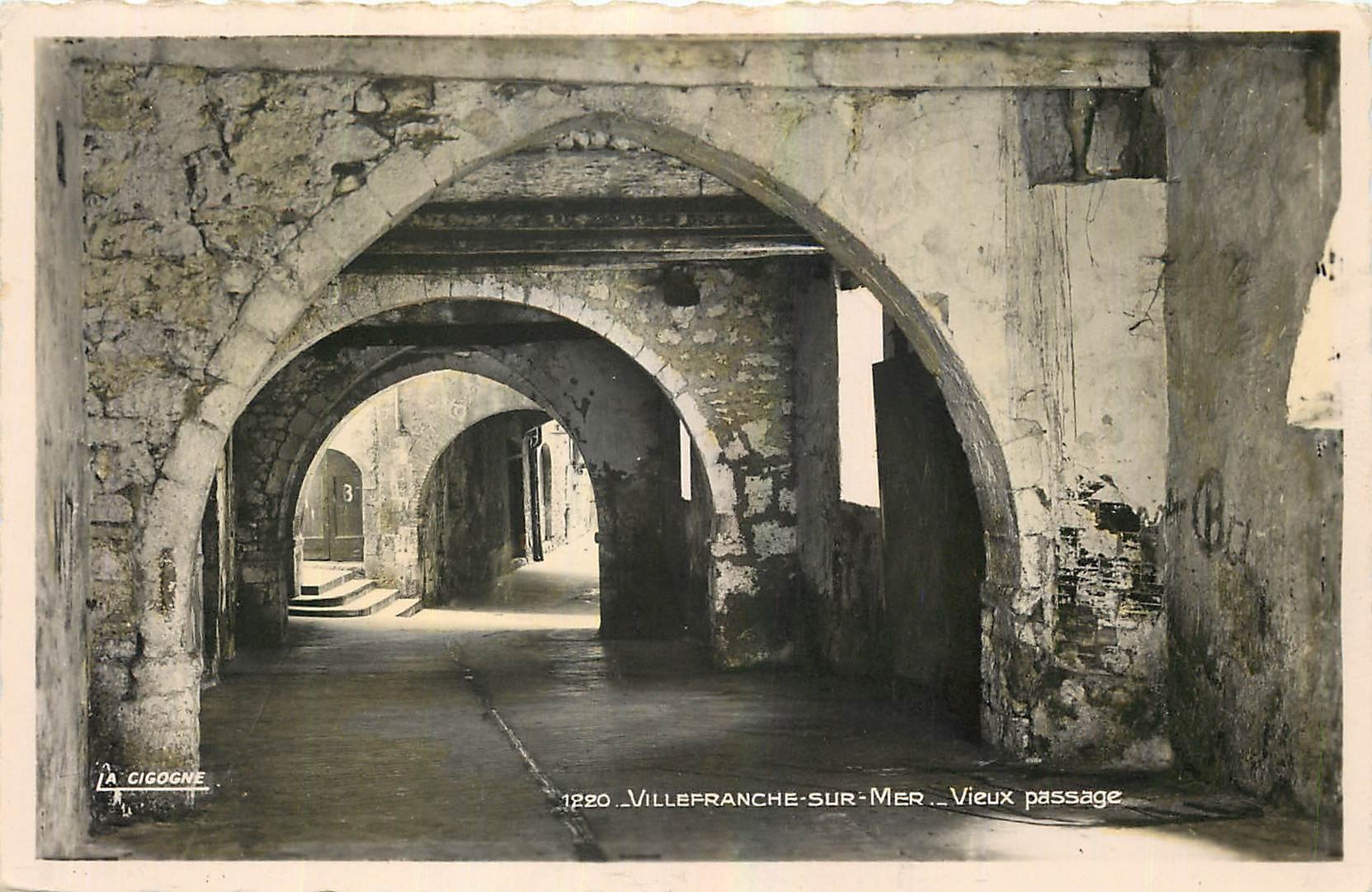CPA La Cigogne Villefranche sur Mer Vieux Passage 