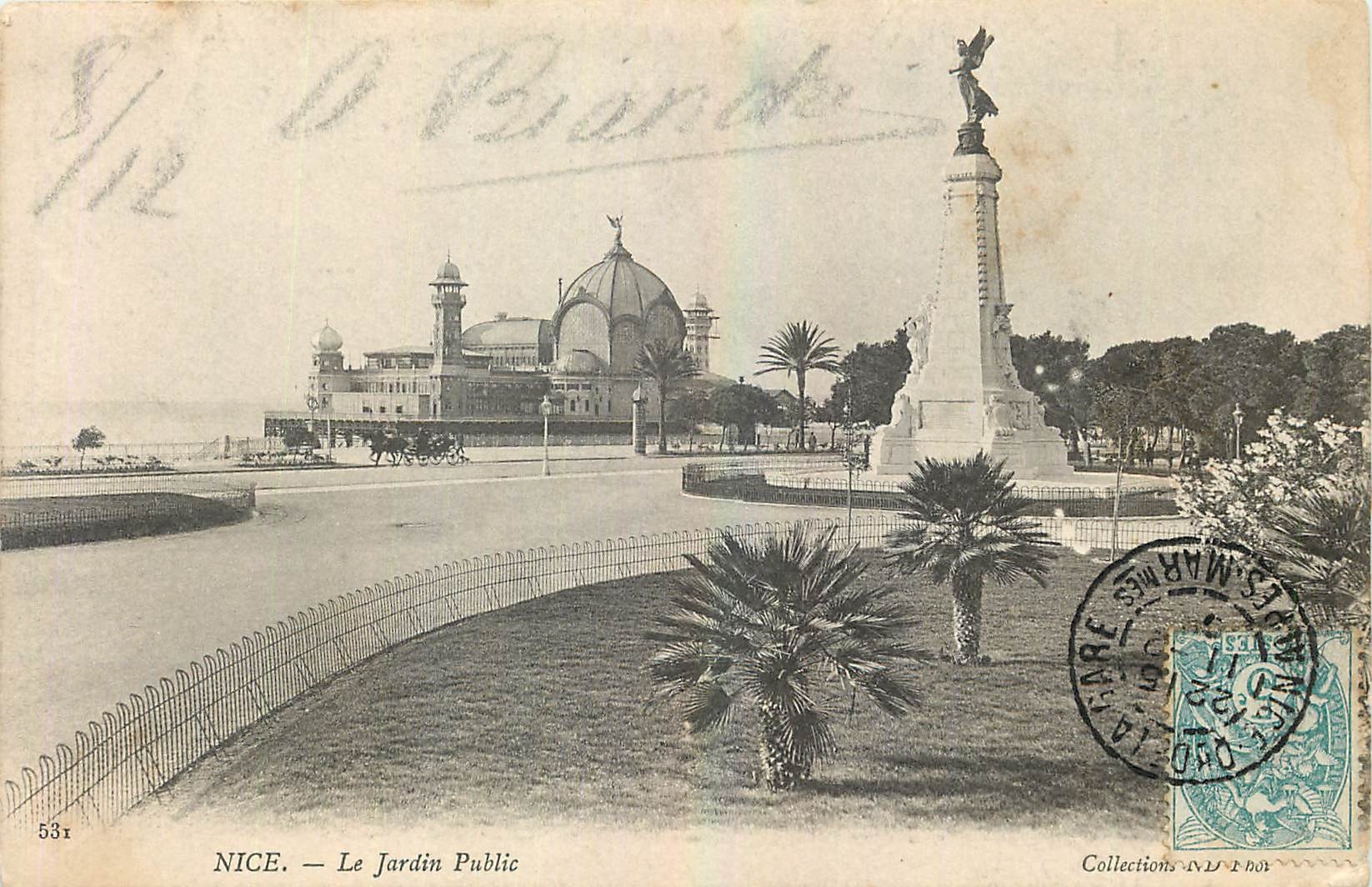 CPA Nice Le Jardin Public 