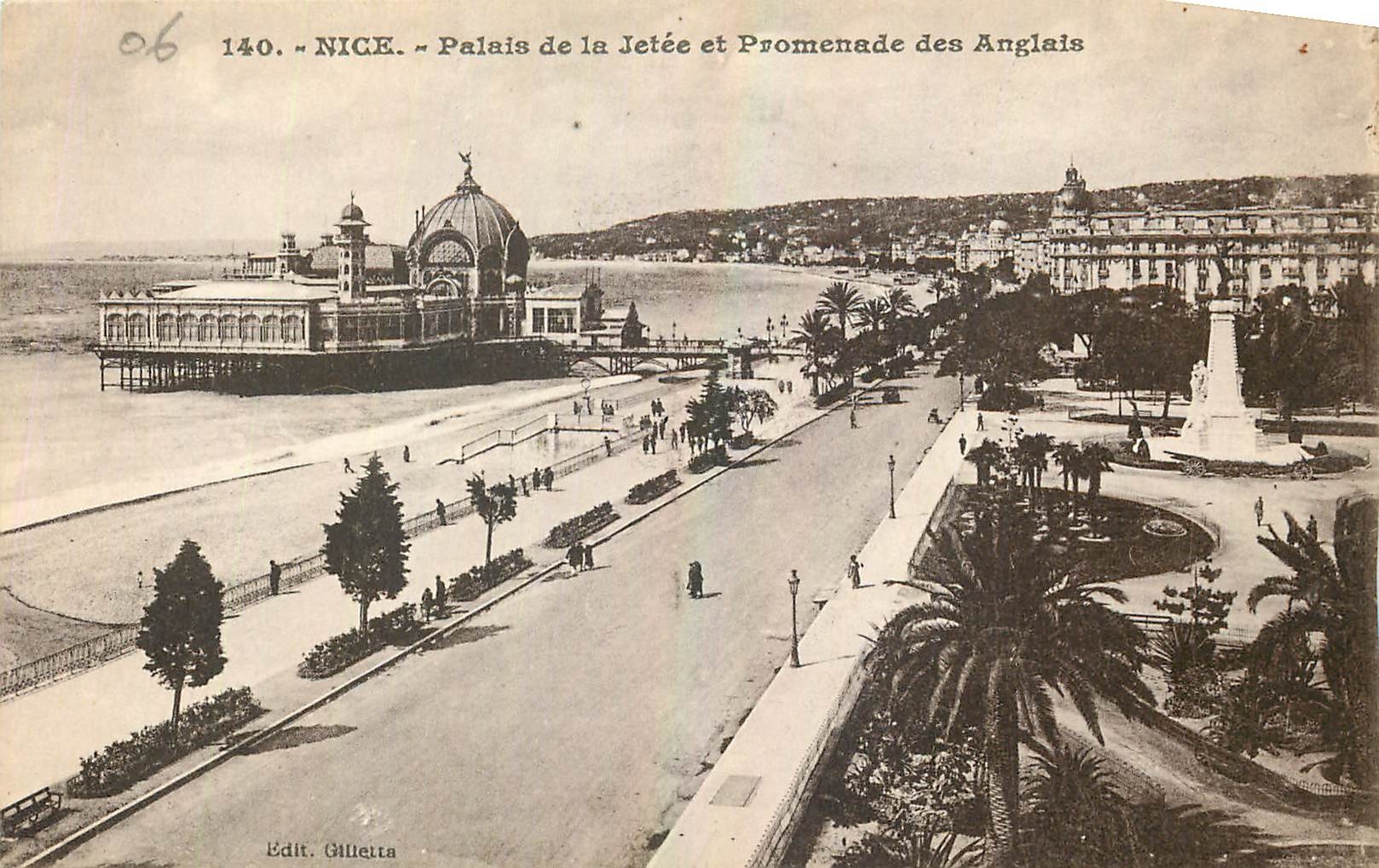 CPA Nice Palais de la Jetee et Promenade des Anglais 