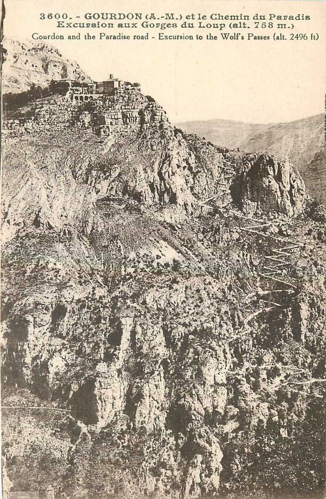 CPA Gourdon A M et le Chemin du Paradis Excursion aux Gorges du Loup 