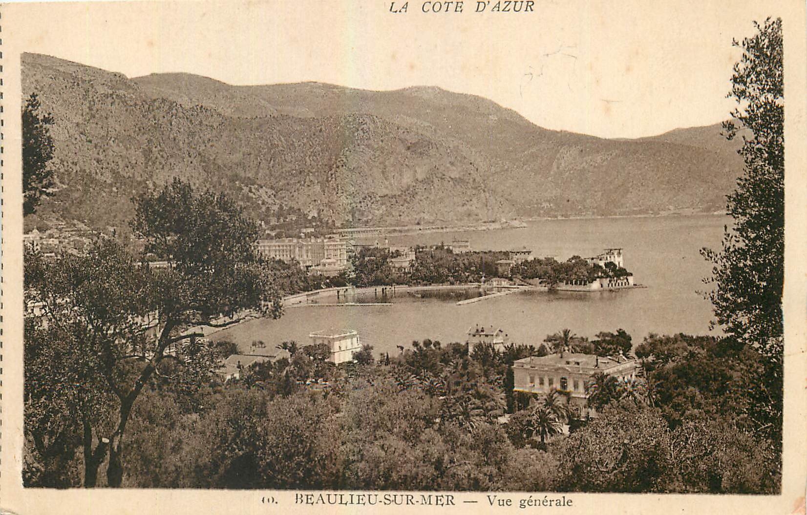 CPA La Cote d'Azur Beaulieu sur Mer Vue generale 