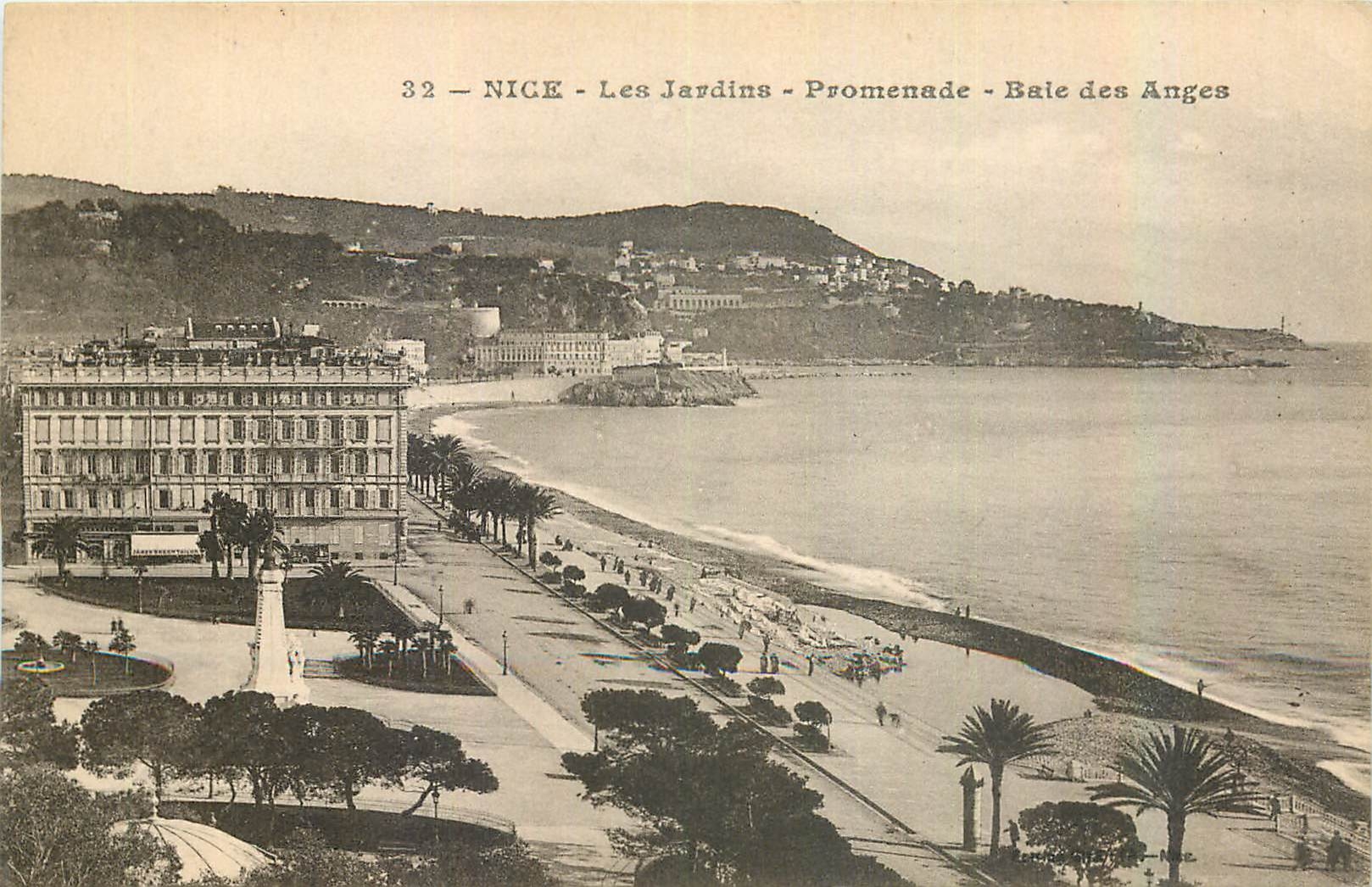 CPA Nice les Jardins Promenade Baie des Anges 