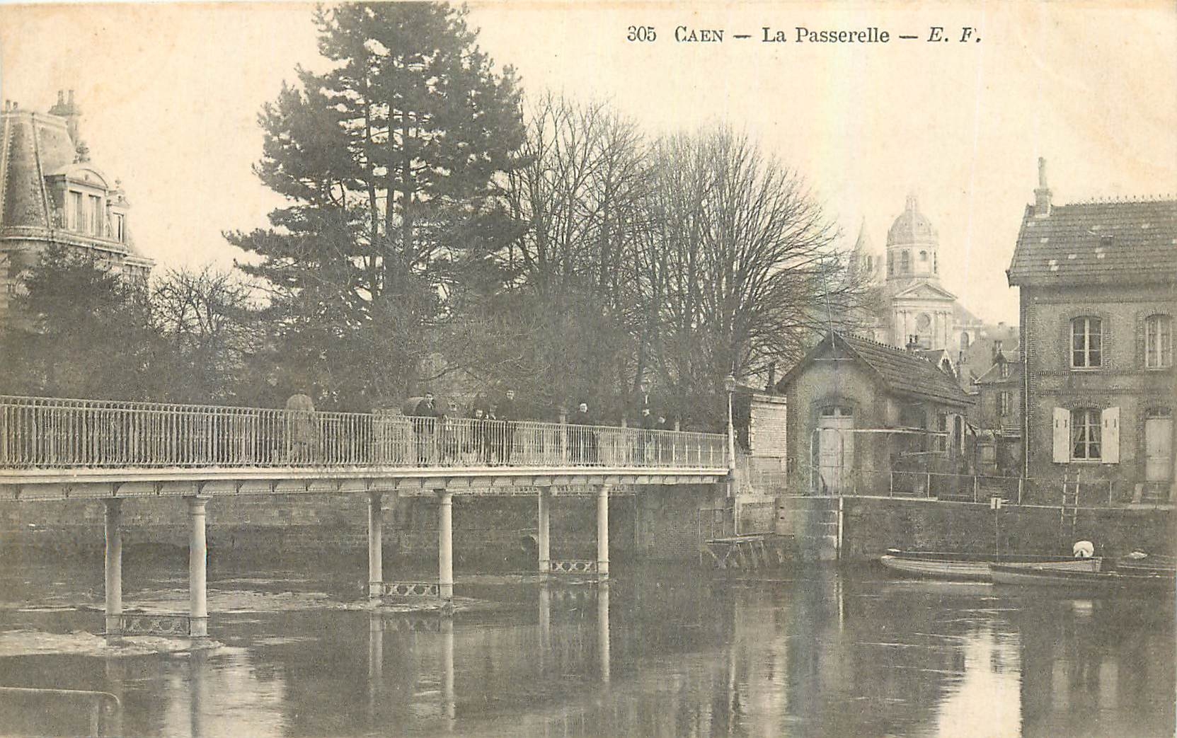 CPA Caen La Passerelle 