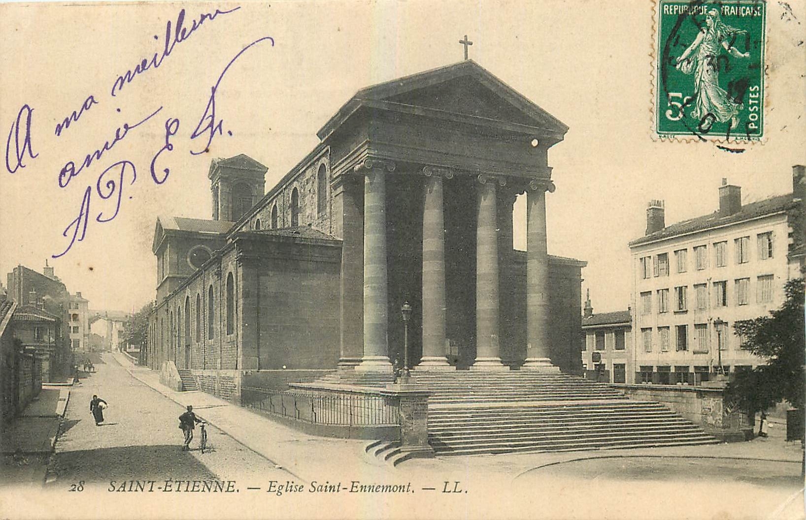 CPA Saint Etienne Eglise Saint Ennemont 