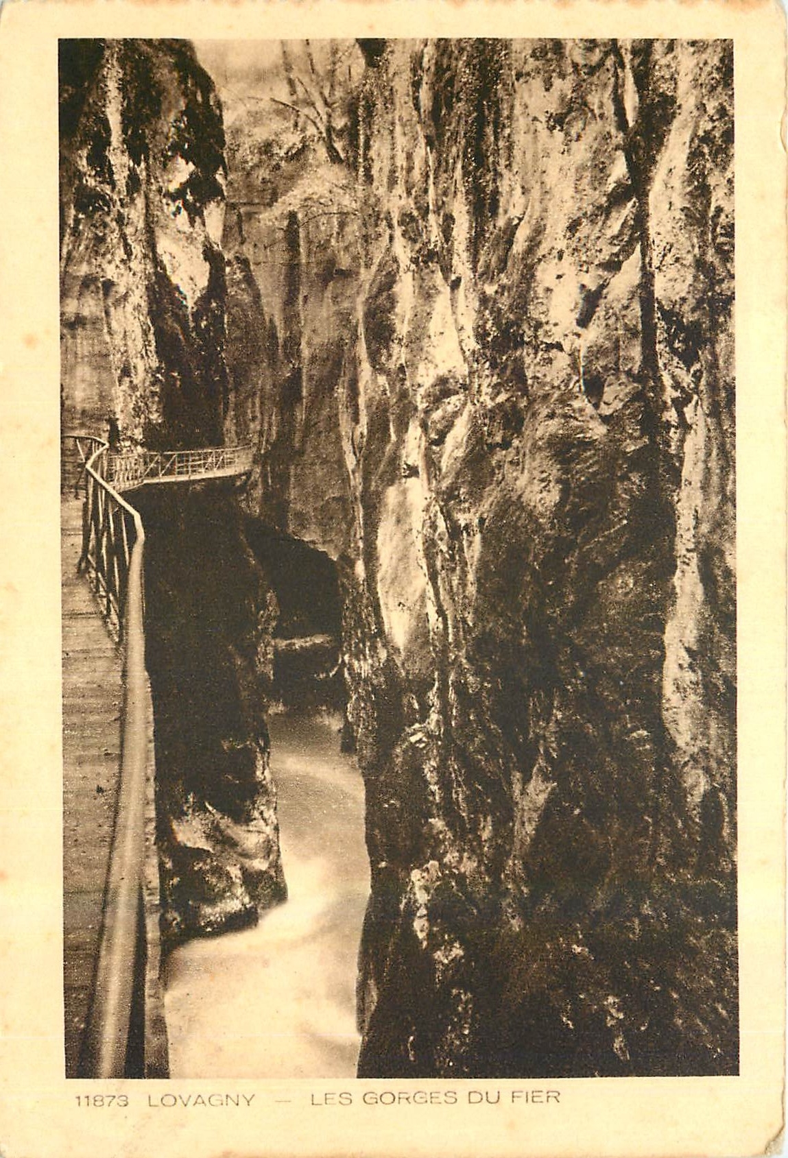 CPA Lovagny Les Gorges du Fier 