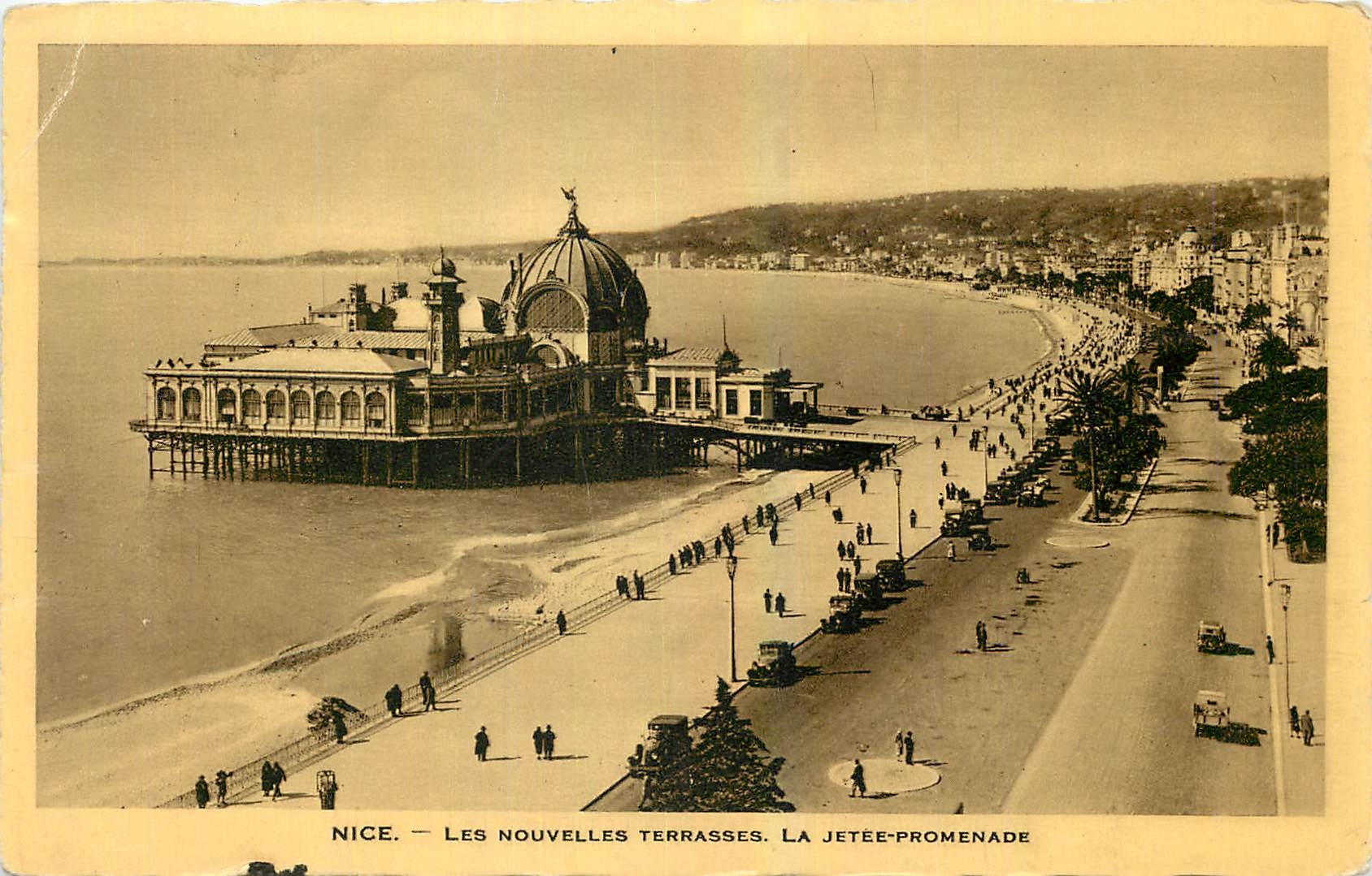CPA Nice le Nouvelles Terrasses La Jetee Promenade 